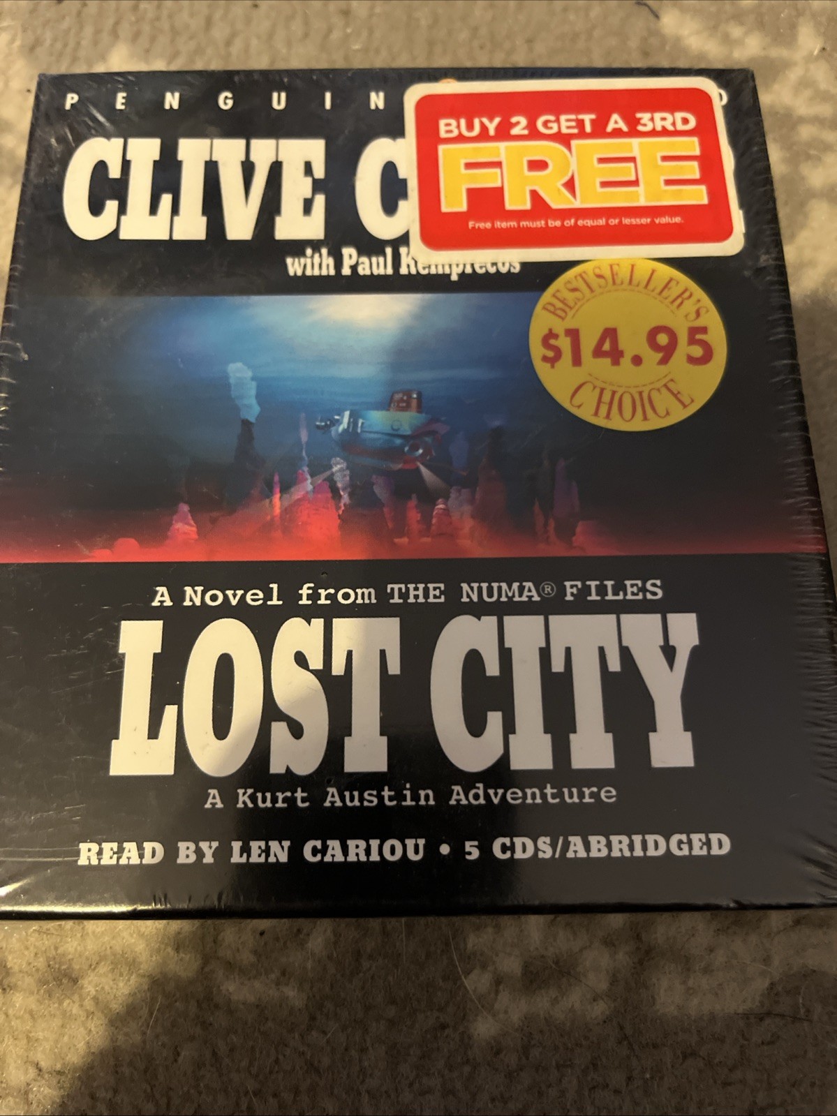 Lost City by Paul Kemprecos and Clive Cussler (2005, Compact Disc) New Sealed