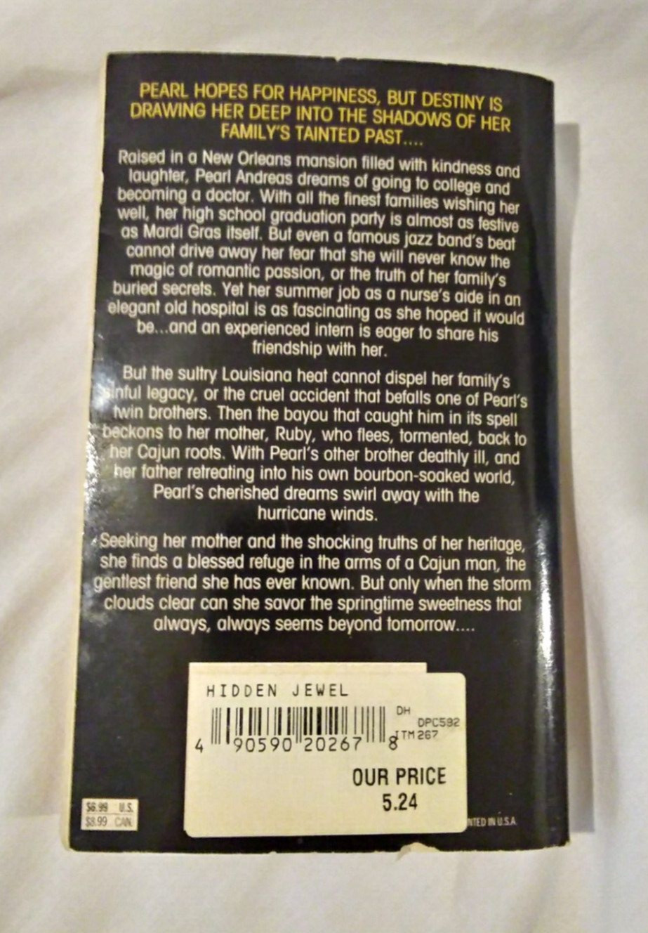 Hidden Jewel by VC Andrews Paperback Keyhole Stepback 1995