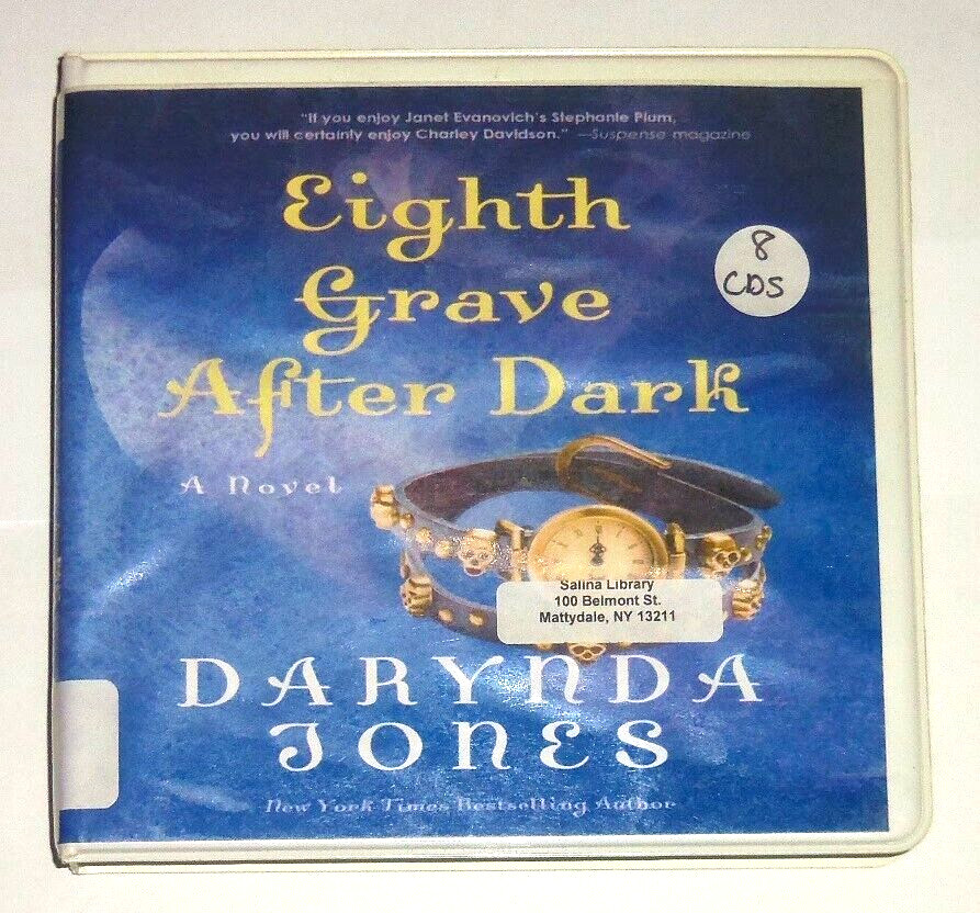 Eighth Grave After Dark by Darynda Jones Audiobook on 8 CDs w/Binder Case VGC