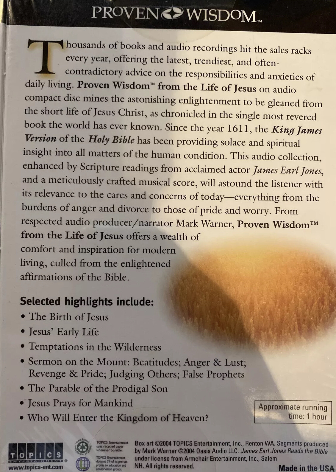 Proven Wisdom Audio Books 2Pk From life Of Jesus & For Stronger Relationships