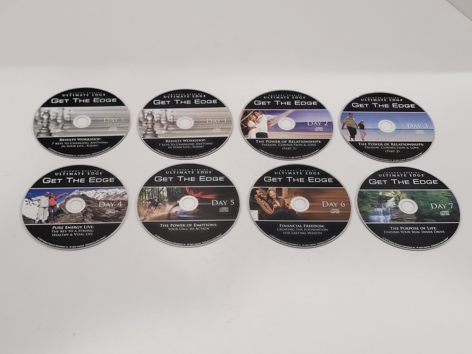 Anthony Robbins Ultimate Edge: Get The Edge (CD, 2011) 8 Disc Audiobook Set