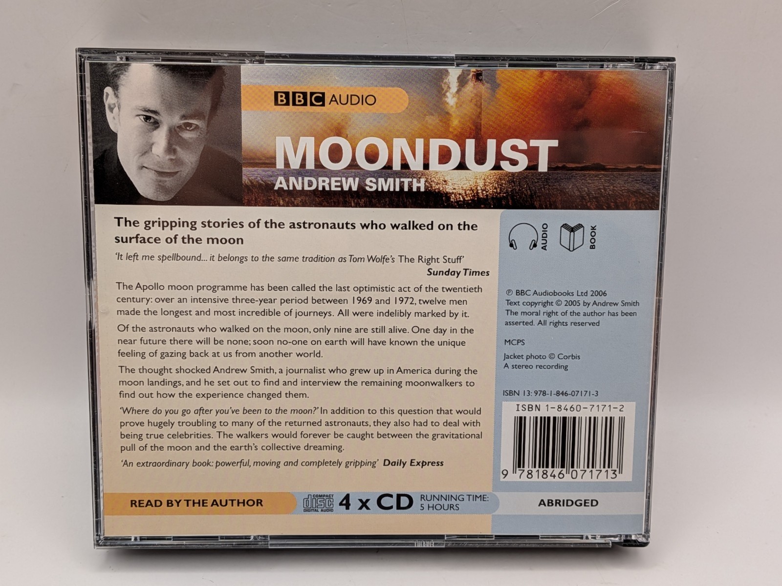 Moondust In Search of the Men Who Fell to Earth Andrew Smith 4 x CD Audiobook