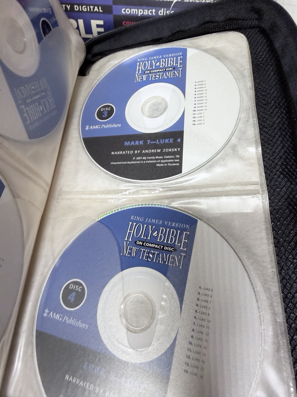 Bible Audio CD KJV Old & New Testament Andrew Zorsky Complete 54 Disc & Case