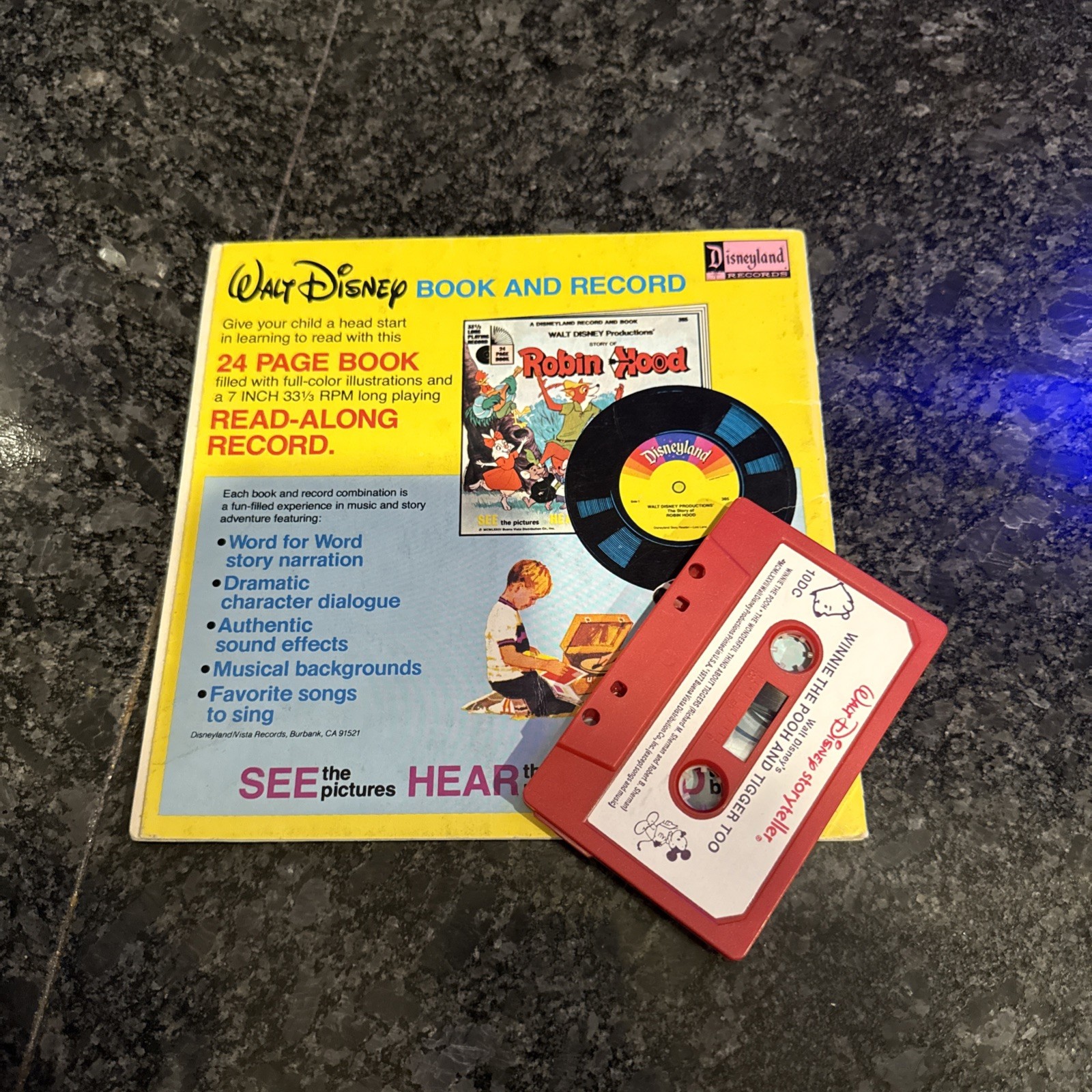 Disney — Read-Along Storybooks & Cassette Tapes-2 Books 2 Tapes (set)
