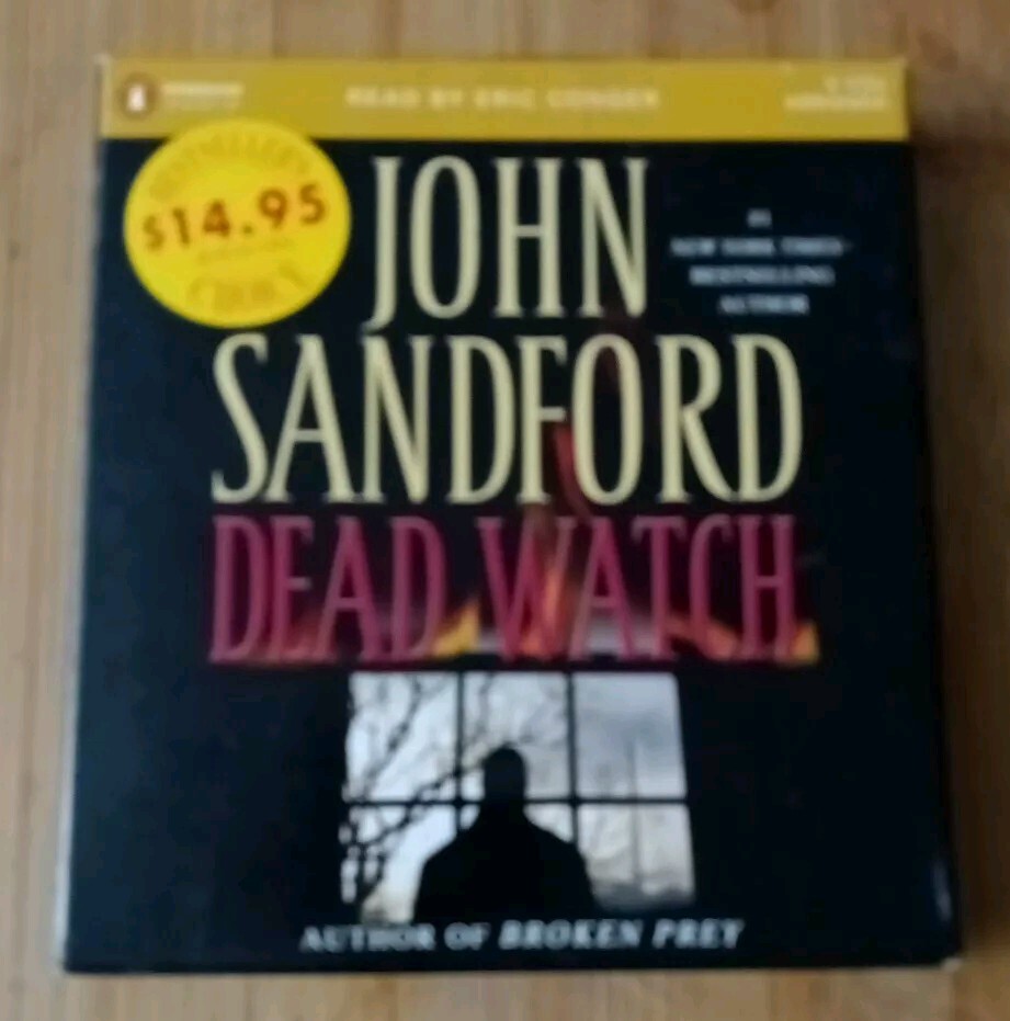 Dead Watch John Sandford 2007 5 CD Audio Book Abridged USED Eric Conger