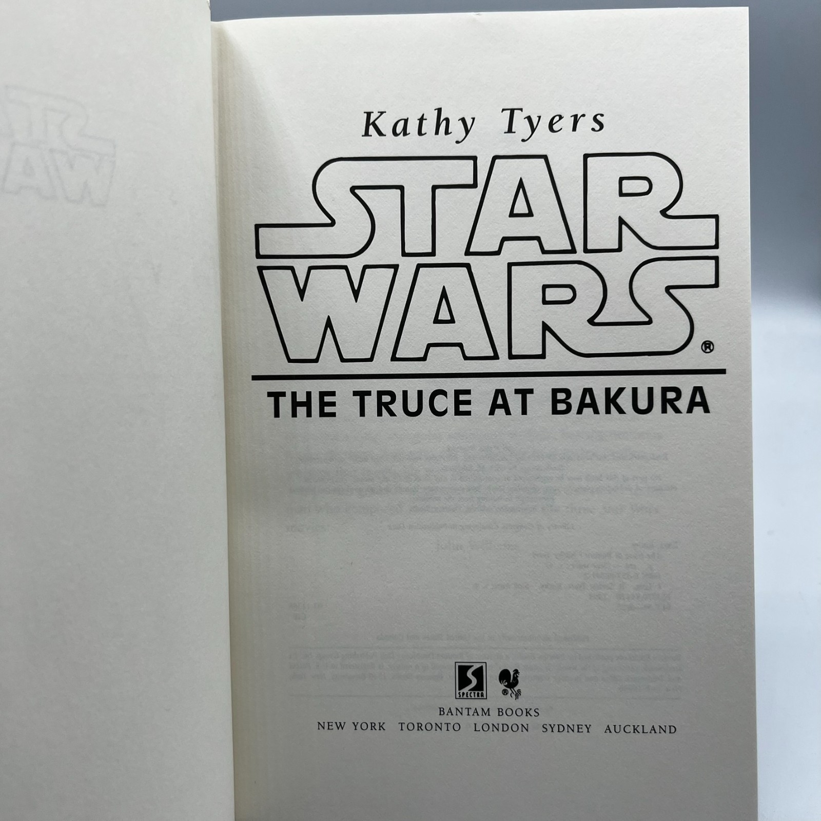 Star Wars Lot Of 3 Hardcover Books Ex-Library Specter of Past Truce Bakura