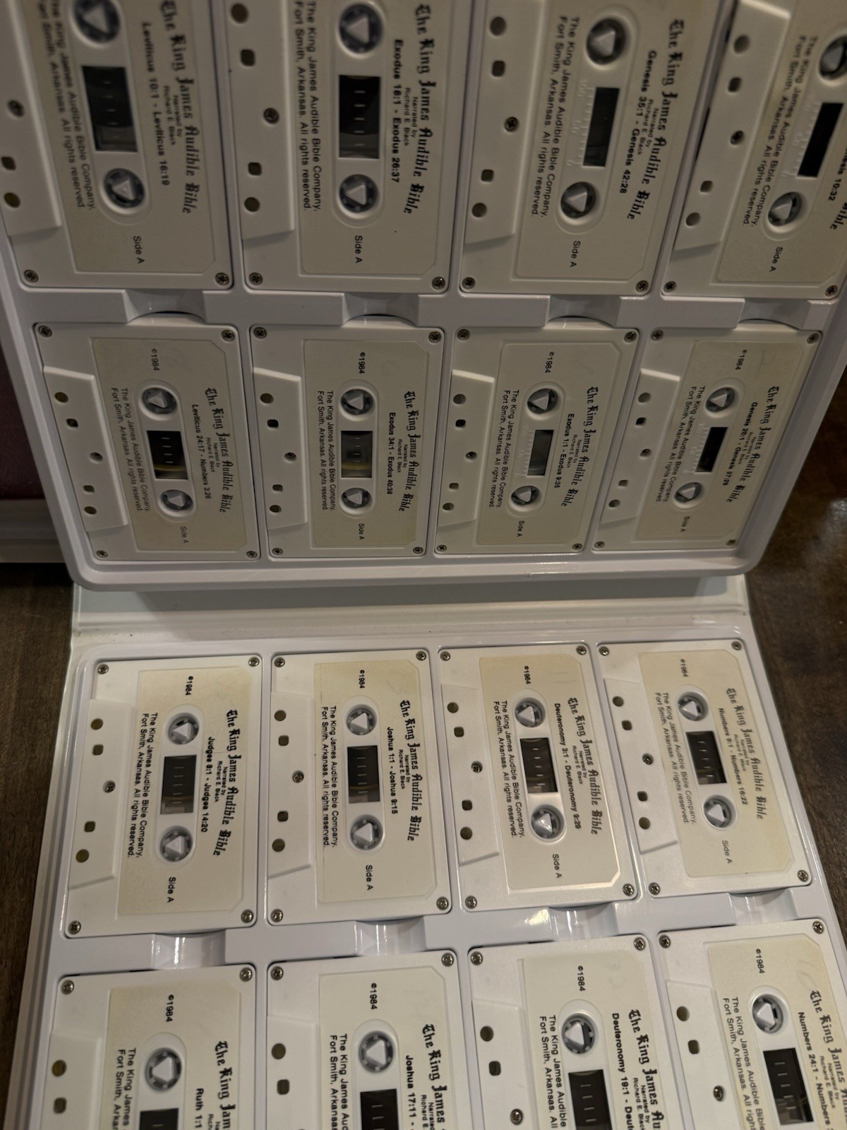 King James Version Audible Bible Cassette Tapes Richard Black 64 COMPLETE 4 VOLS