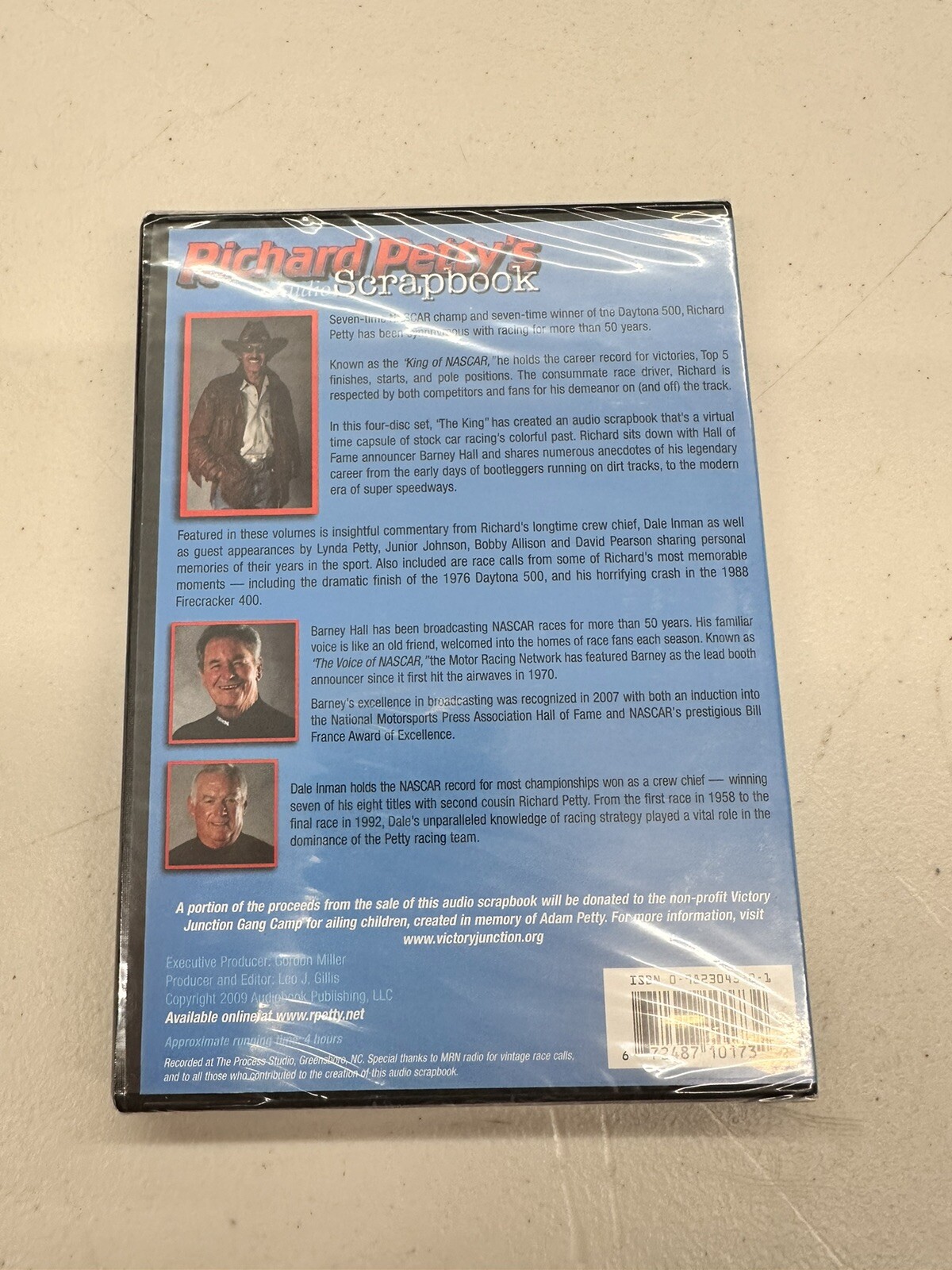 NASCAR Richard Petty Audio Scrapbook 4 CD Set NASCAR legend, Factory Sealed