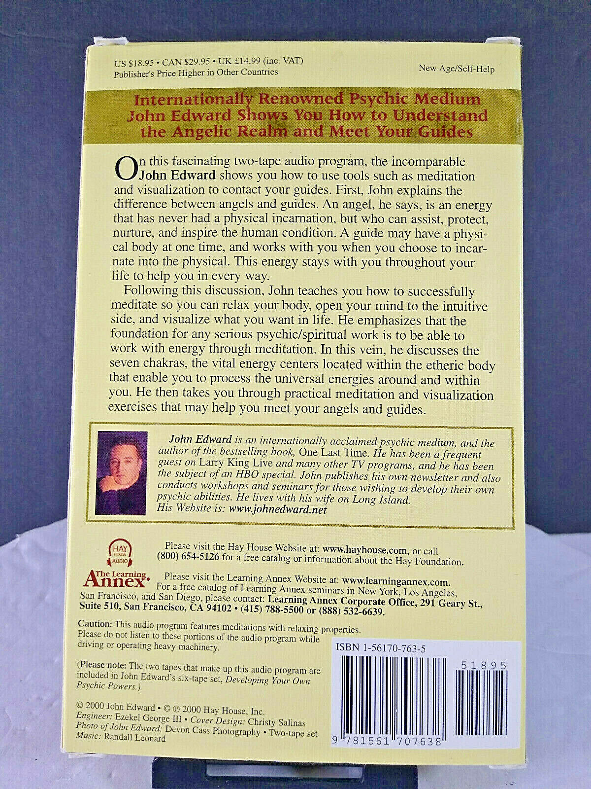 John Edwards Understanding Your Angels and Guide ( Cassette Tapes )