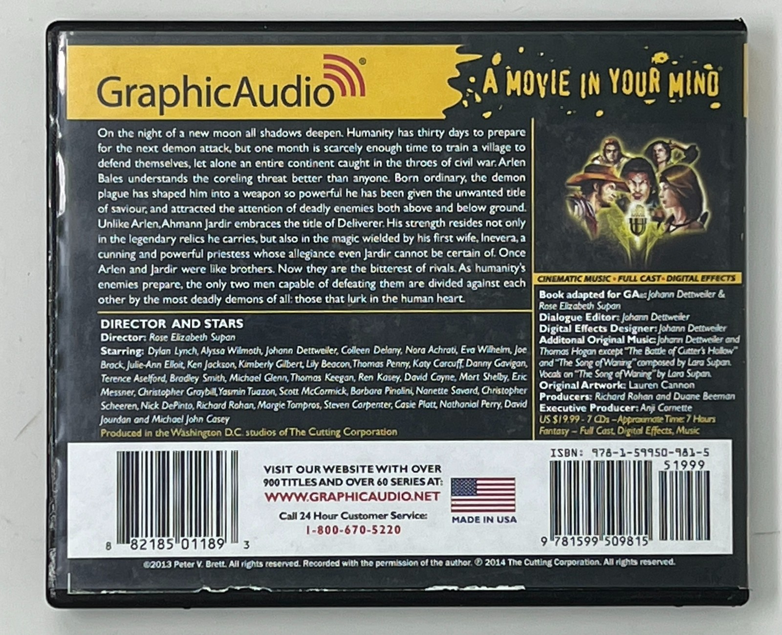 AUDIO BOOK: Demon Cycle: The Daylight War by Peter Brett — 14 Discs 14 Hours