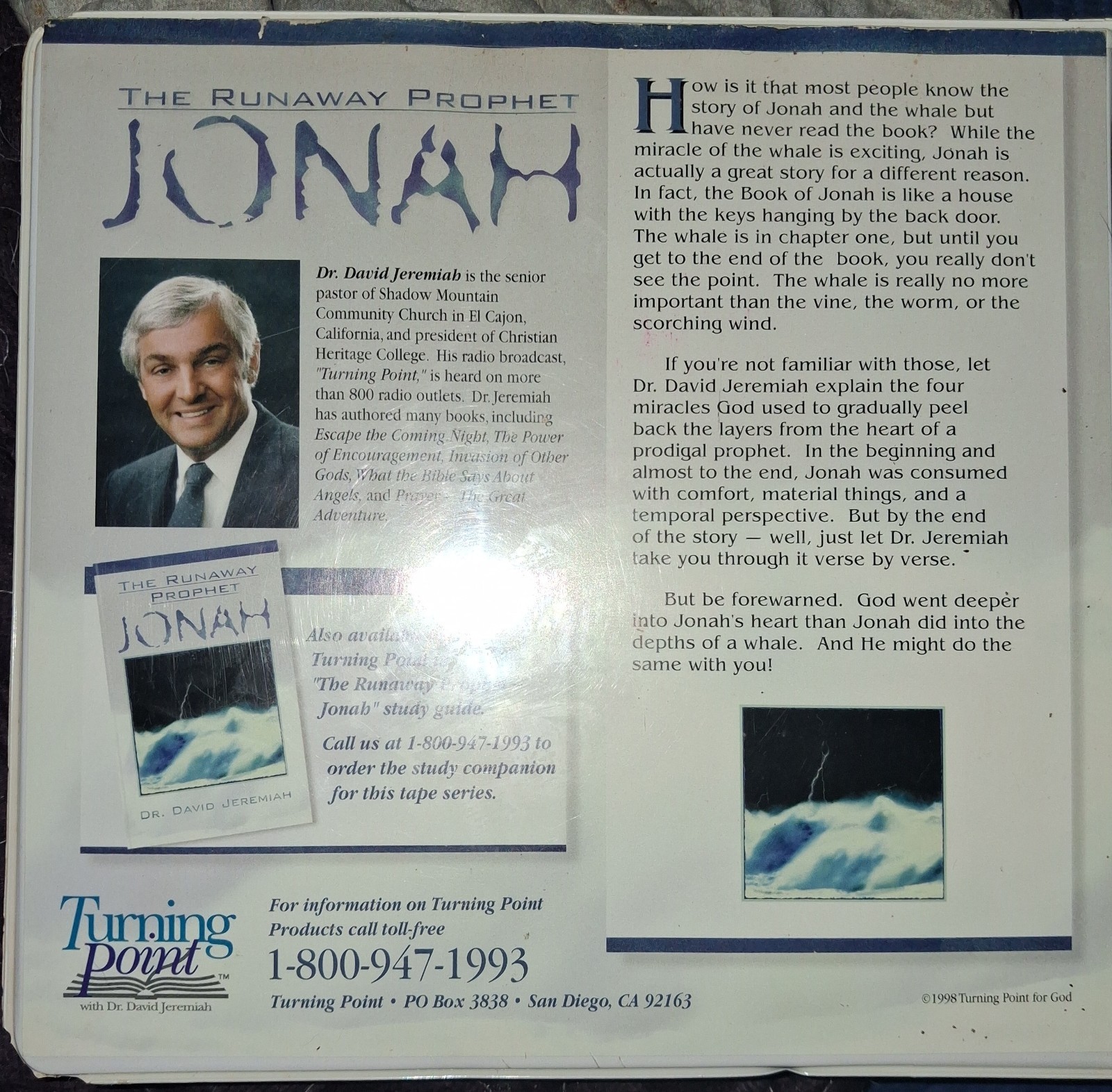 The Runaway Prophet: Jonah, By: Dr. David Jeremiah, 10 Cassette Audio Series