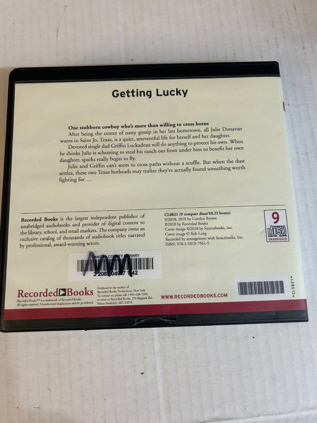 Carolyn Brown: Getting Lucky Audio CDs Ships Same Day With Tracking