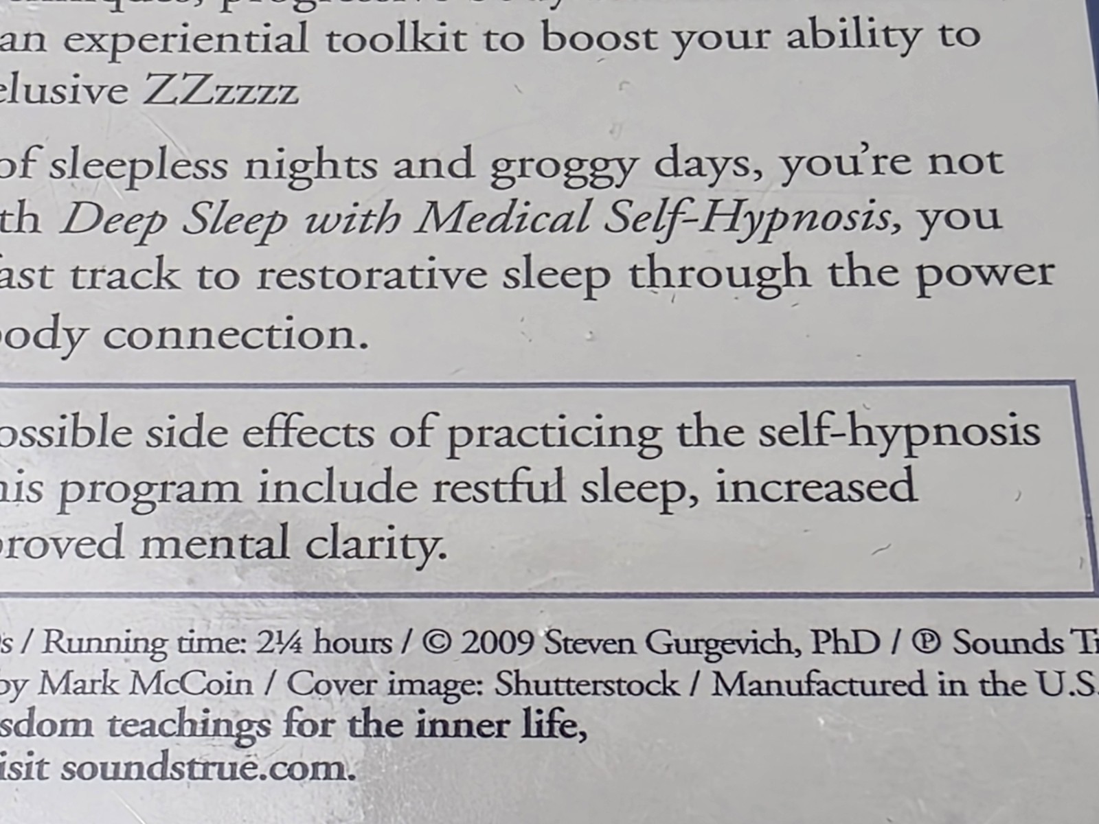 Deep Sleep with Medical Self-Hypnosis 2 CD Set 2009 New Sealed