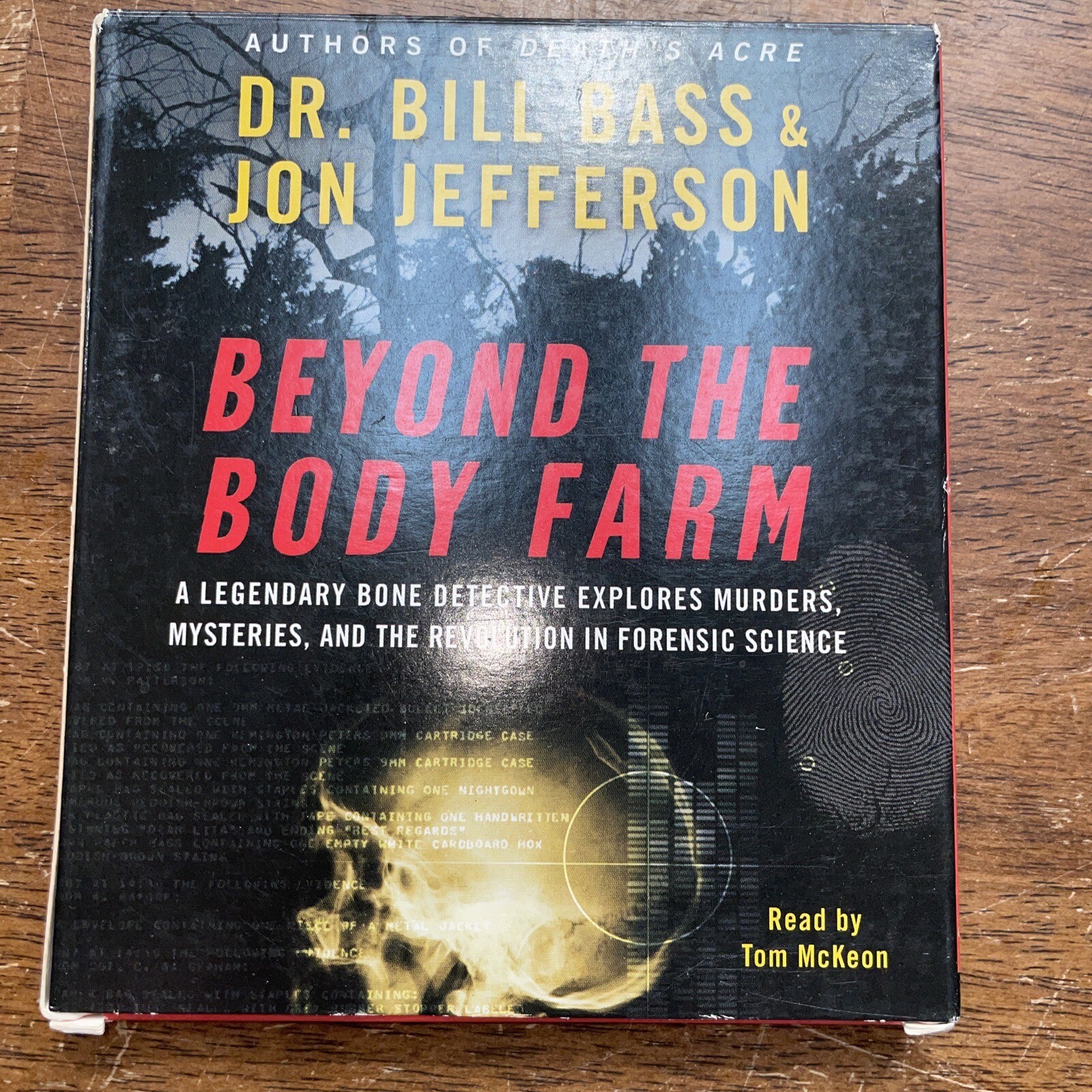 Beyond The Body Farm audio book CD dr BILL BASS & JOHN JEFFERSON (death’s acre)