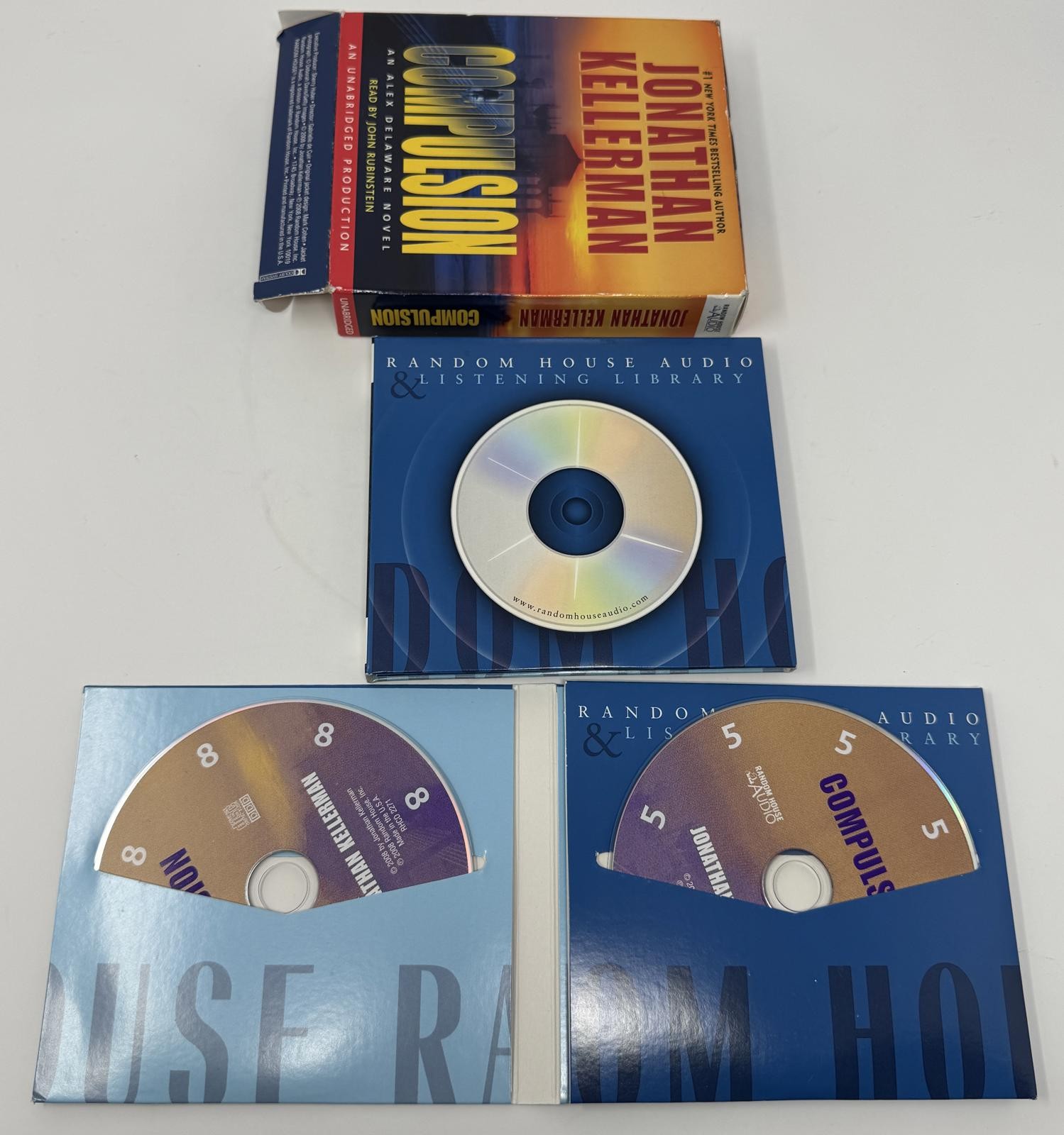 Compulsion by Jonathan Kellerman Audio Book on 5 CDs 2008, 6.5 Hours~ A.Delaware