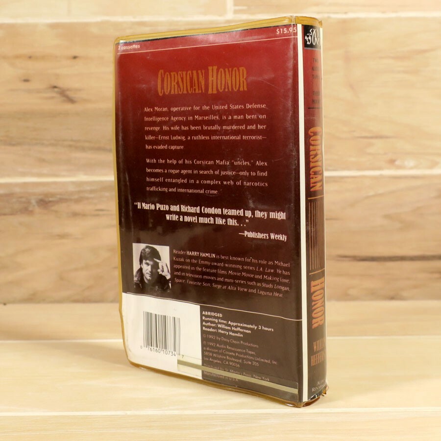 Corsican Honor, William Heffernan, audio books on 2 cassette tapes