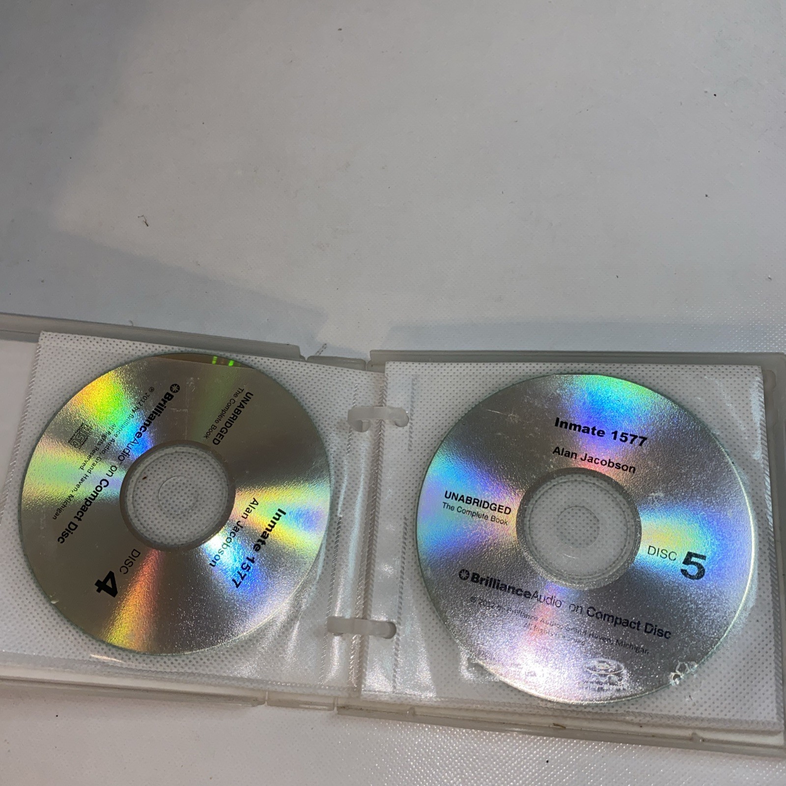 GOOD Audiobook CD Inmate 1577 Alan Jacobson Karen Vail Series Unabridged