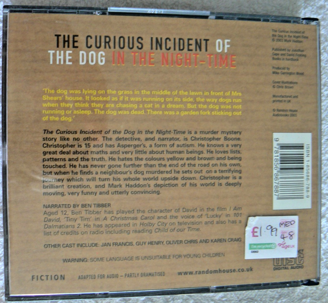 Mark Haddon — The Curious Incident of the Dog in the Night-Time on 6 x Audio CDs
