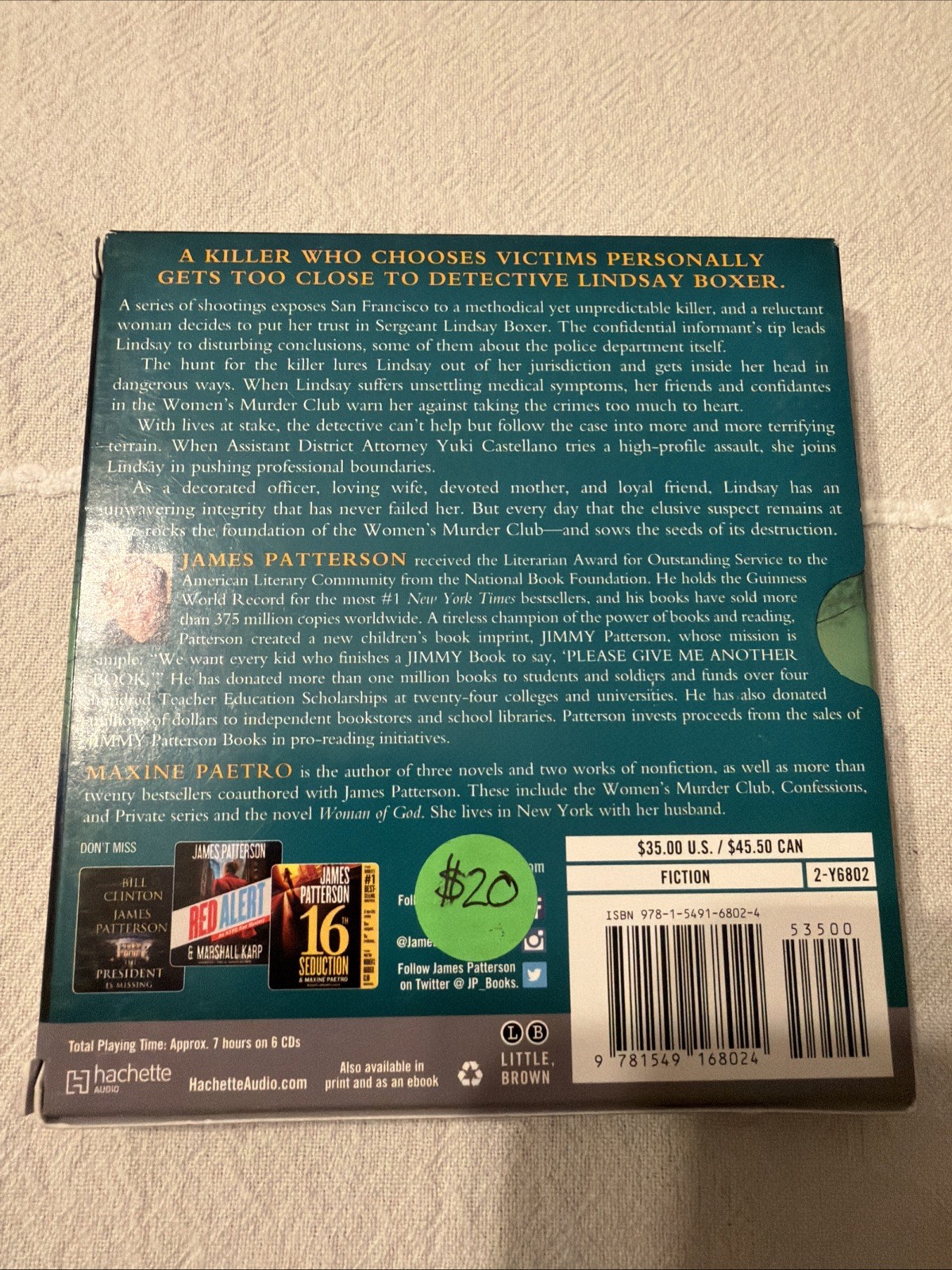 James Patterson The 17th Suspect Unabridged CD Audiobook