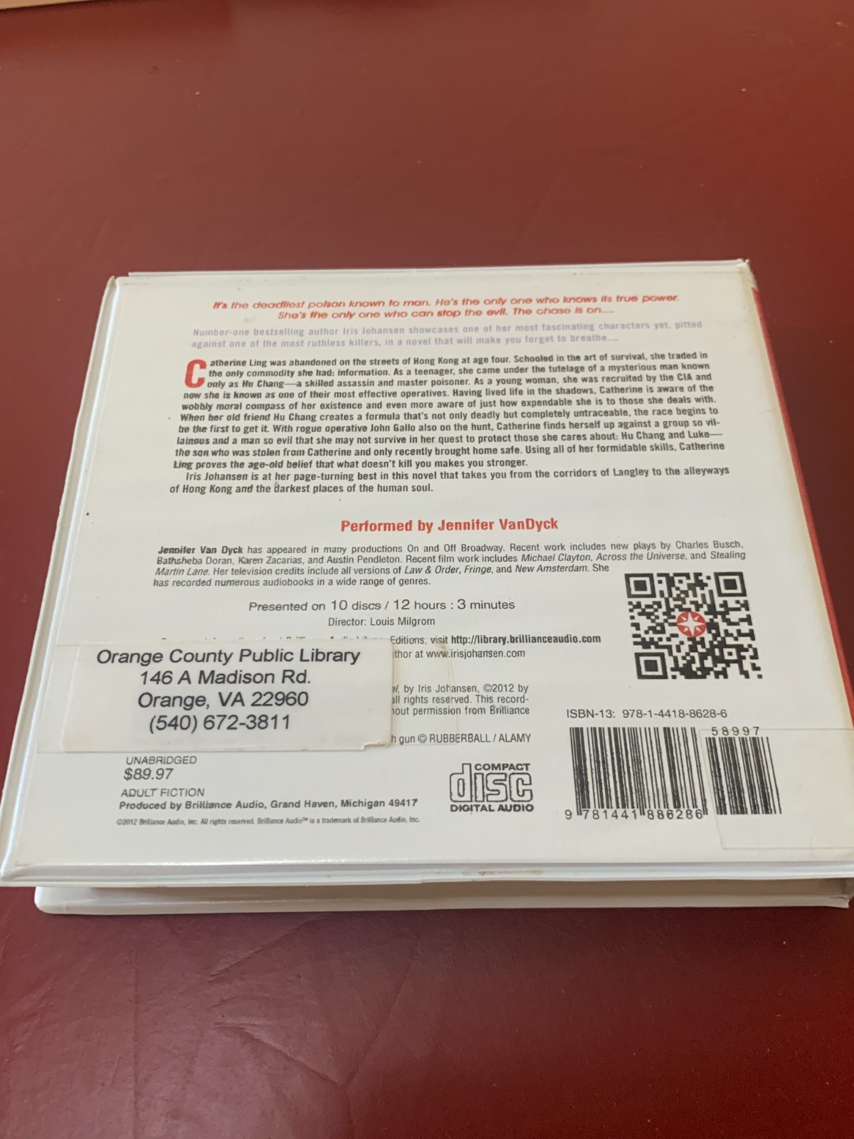 Iris Johansen — What Doesn’t Kill You Unabridged Audiobook on 10 CDs EX-LIBRARY