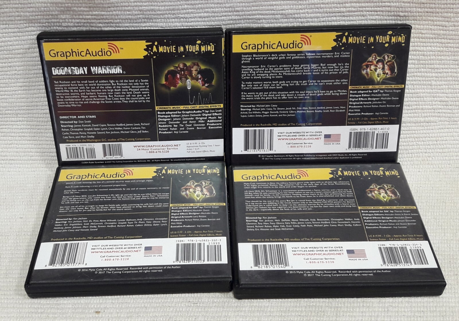 GraphicAudio Audio Books Mature Fantasy/Adventure Audio CDs
