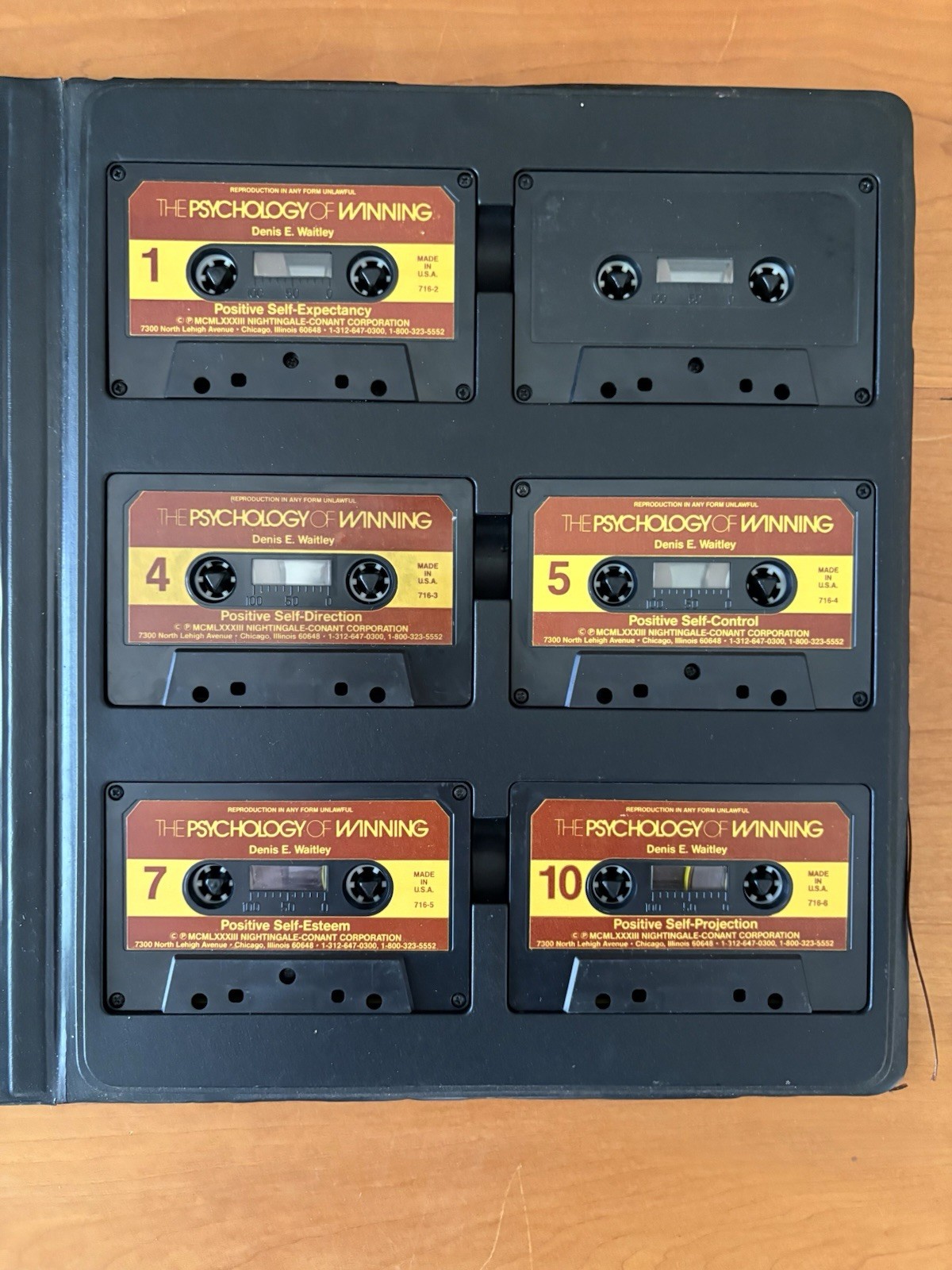 The Psychology of Winning On 6 Cassette By Dr. Denis E. Waitley, Ph. D