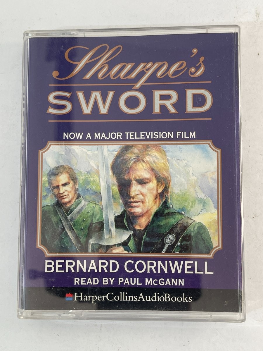 Bernard Cornwell Sharpe’s Sword Audiobook Cassette Paul McGann HarperCollins 199