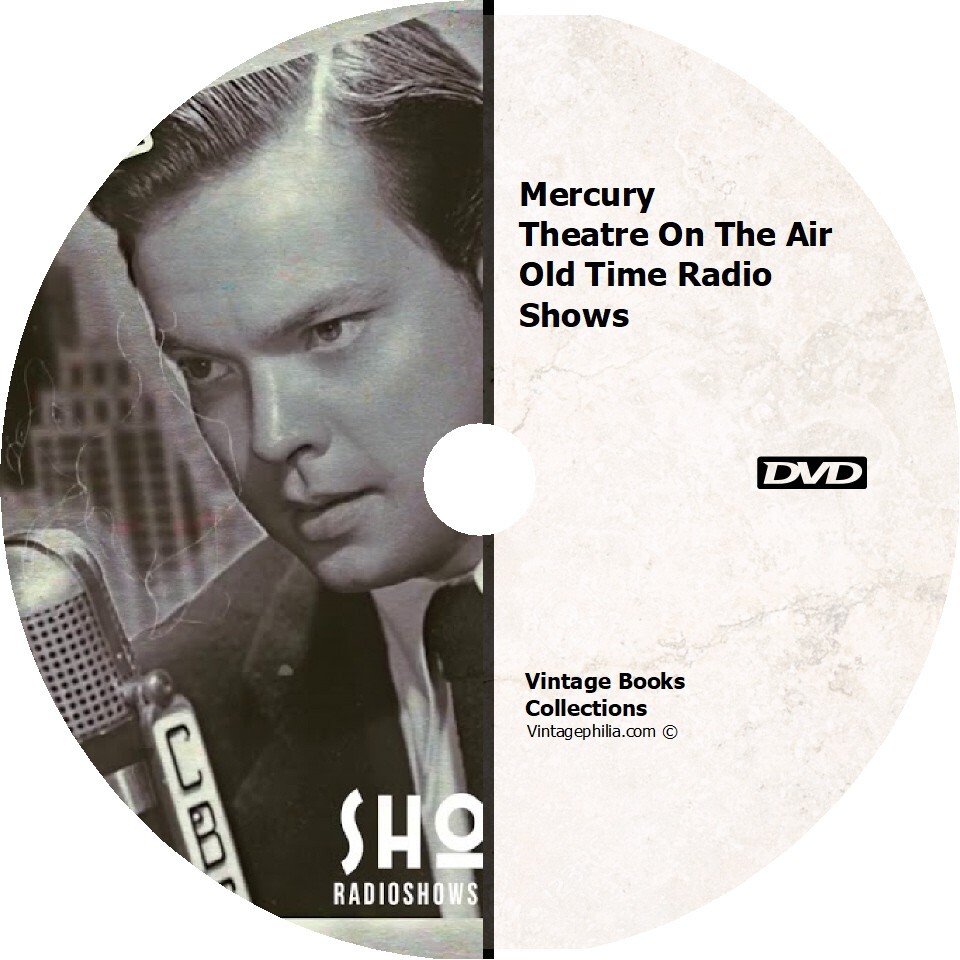 * MERCURY THEATRE ON THE AIR COLLECTION * 63 SHOWS RADIO DRAMA on 1 DVD MP3 *