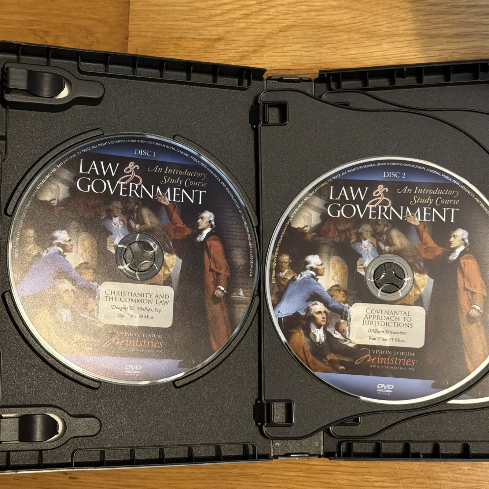Law & Government An Introductory Study Course 6 DVD Set Vision Forum Homeschool