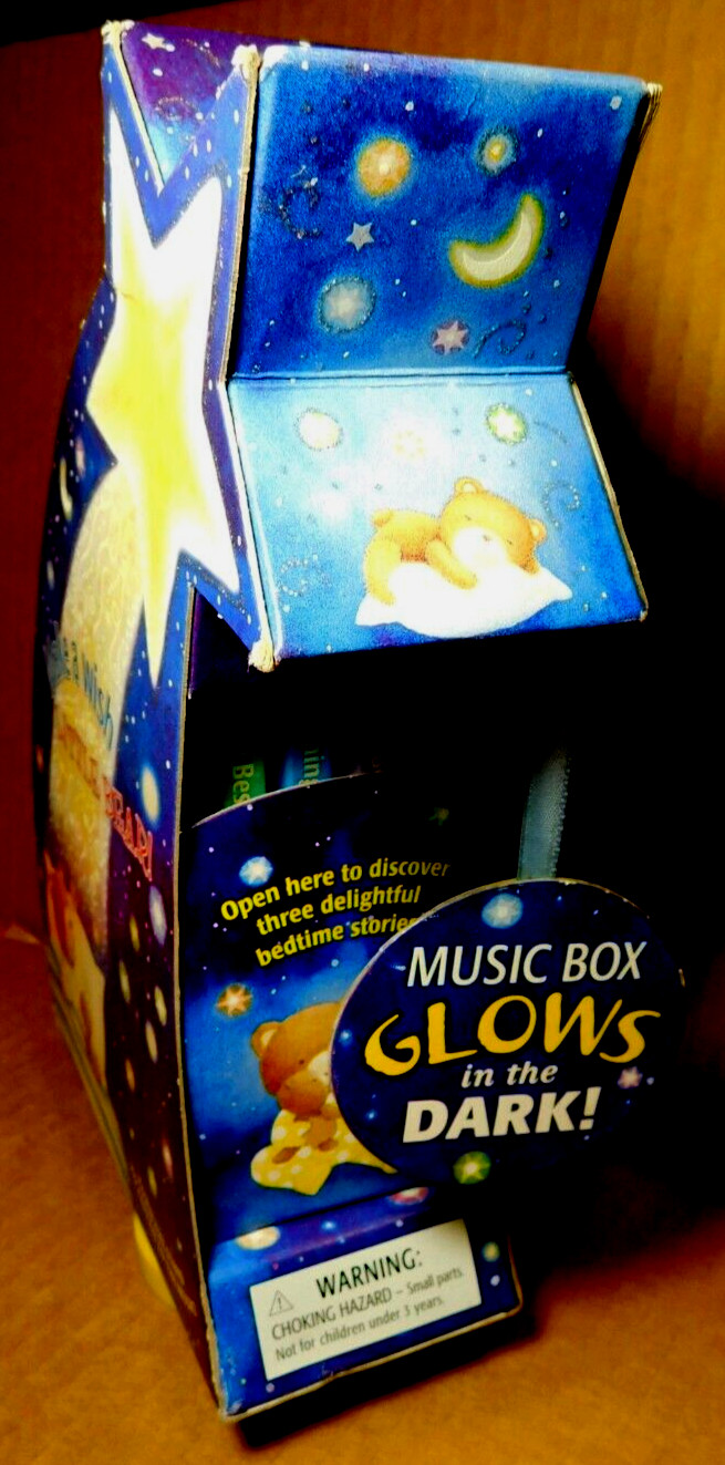 Tormont Publication Inc~Make A Wish Little Bear! Music Box Glow In The Dark 2002