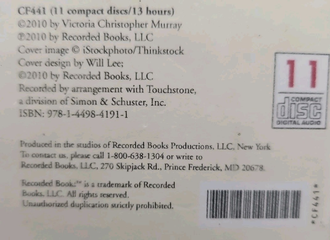 Audiobooks ~ Cds ~ Sins of the Mother ~ Victoria Christopher Murray