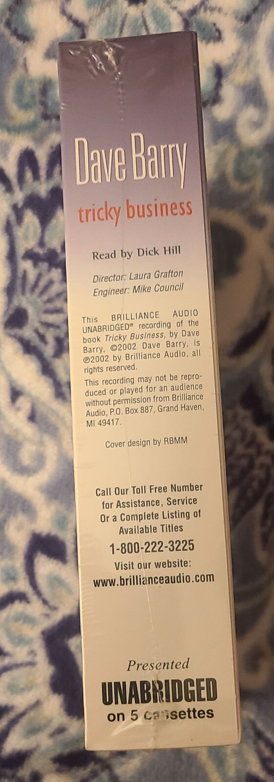 Audiobook 5 Cassettes «Tricky Business» By Dave Barry Unabridged 7 Hrs 1995 New
