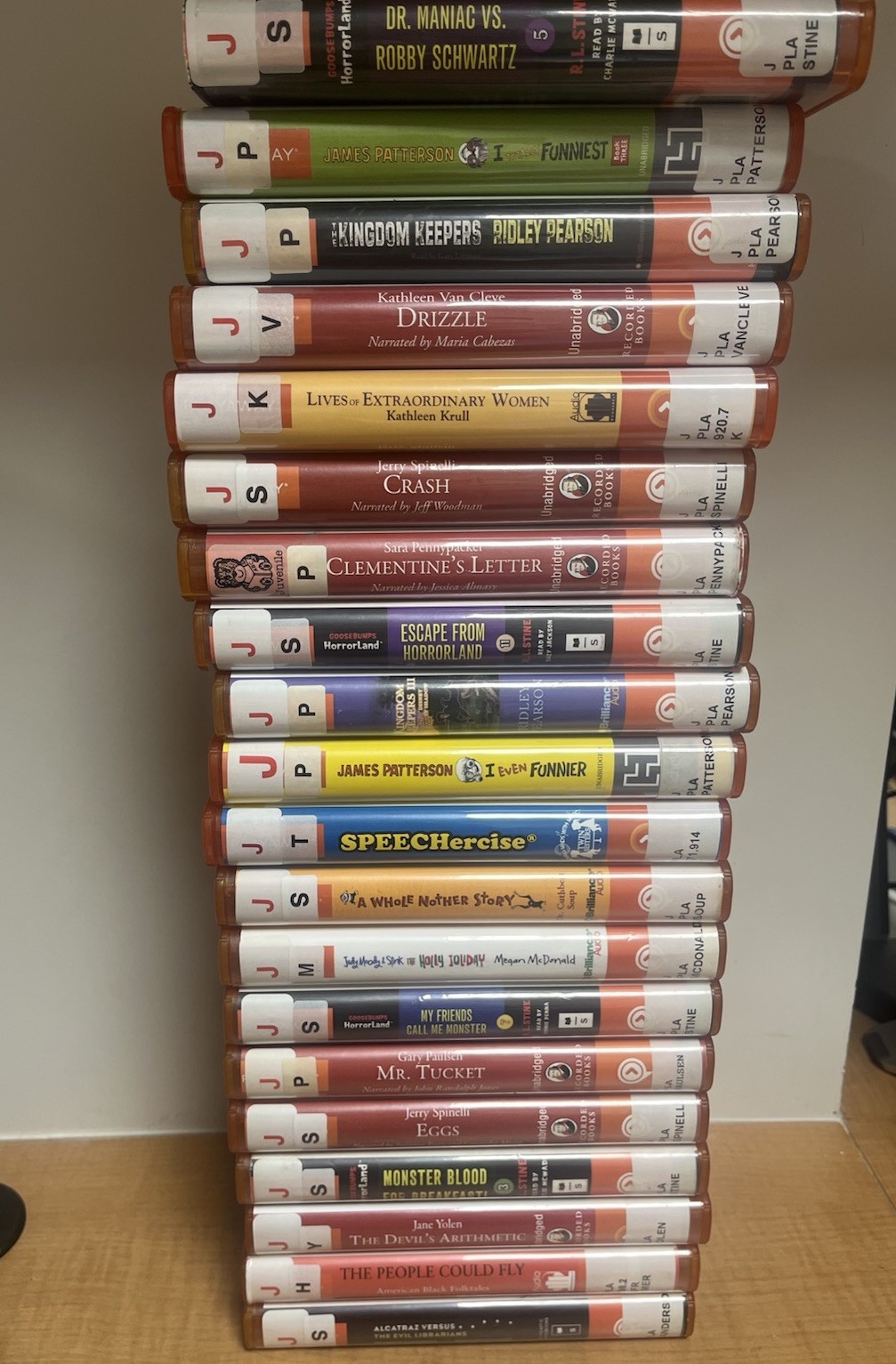 Playaway Audiobooks LOT Various Authors (includes Goosebumps Horrorland)
