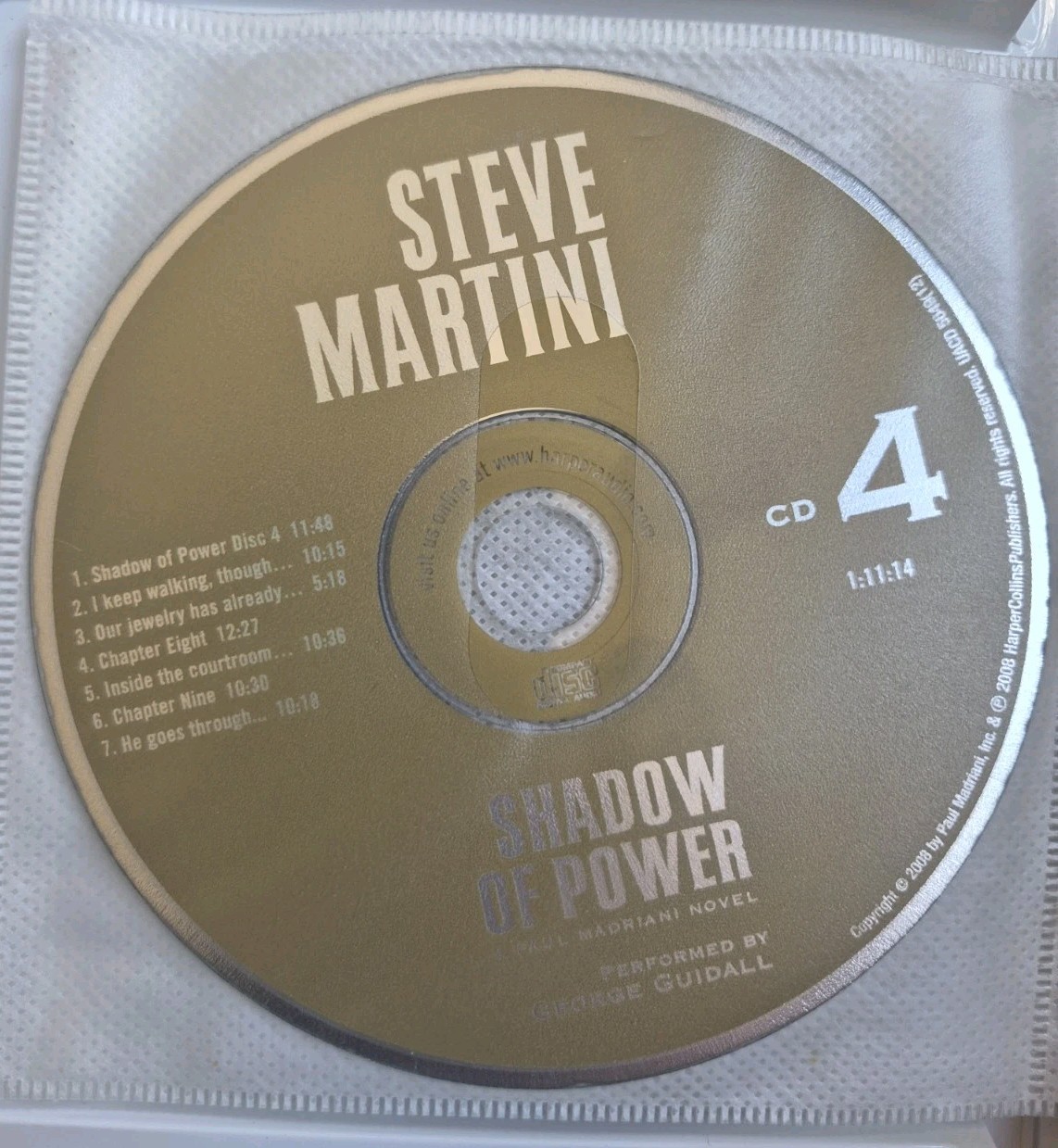 📚 ⭐ Steve Martini Shadow of Power Audiobook Unabridged 12 Discs Paul Madriani