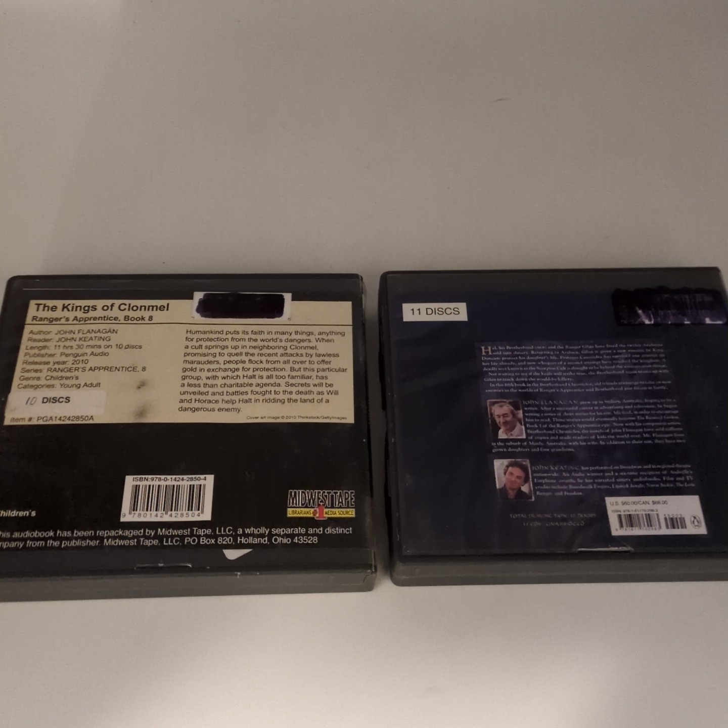 Audio Books CD Fantasy John Flanagan Ranger’s Apprentice Lot of 2 Unabridged