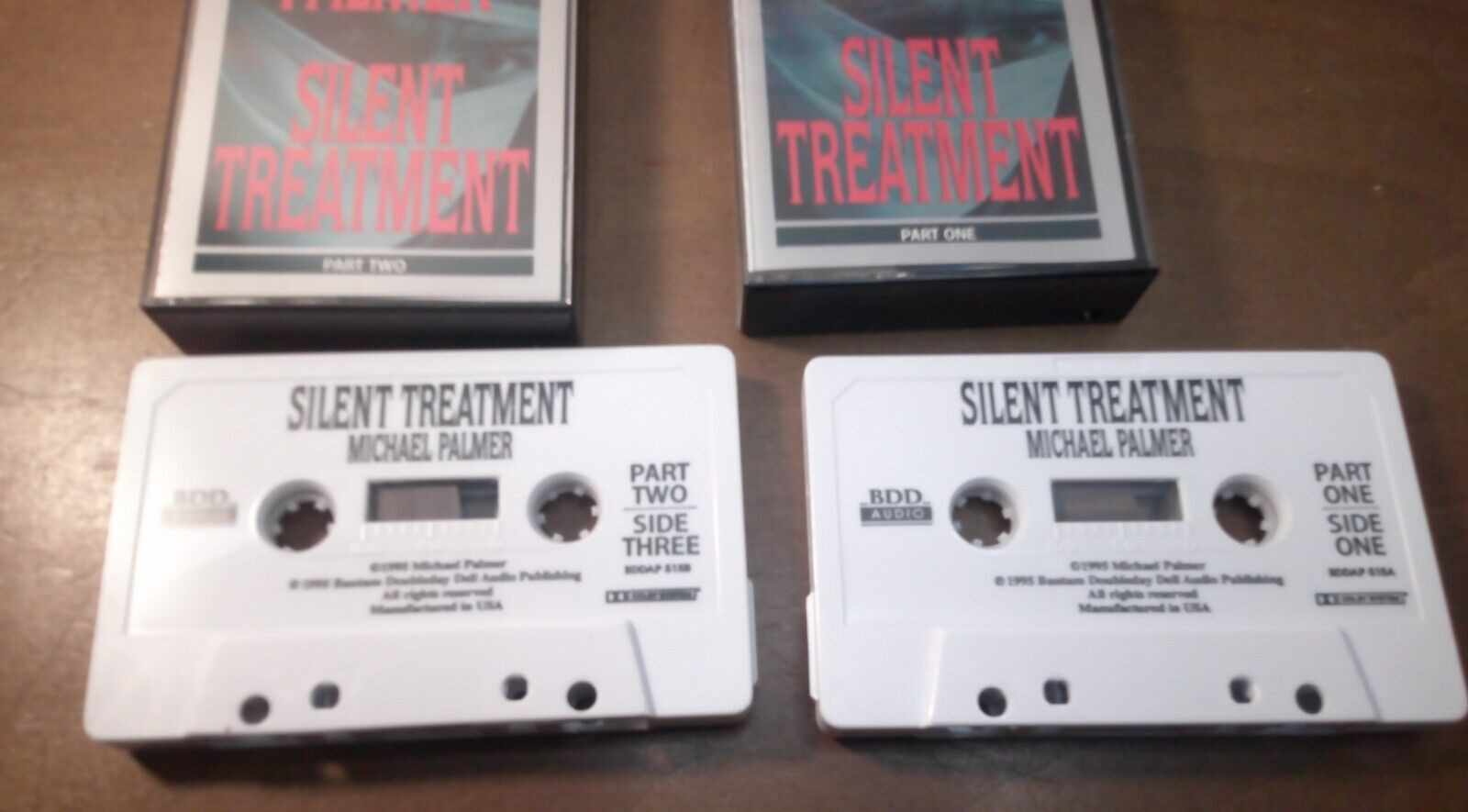 Michael Palmer! ~Silent Treatment! ~Audio Book (2) Cassettes! ~1995! ~BDD Audio!