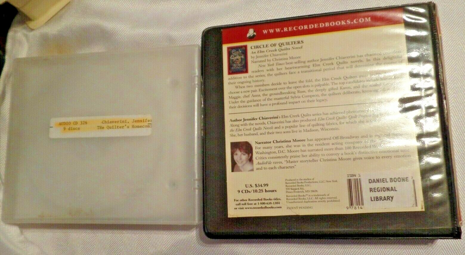 2 audiobooks on CDs J Chiaverini Circle Of Quilters & The Quilter’s Homecoming