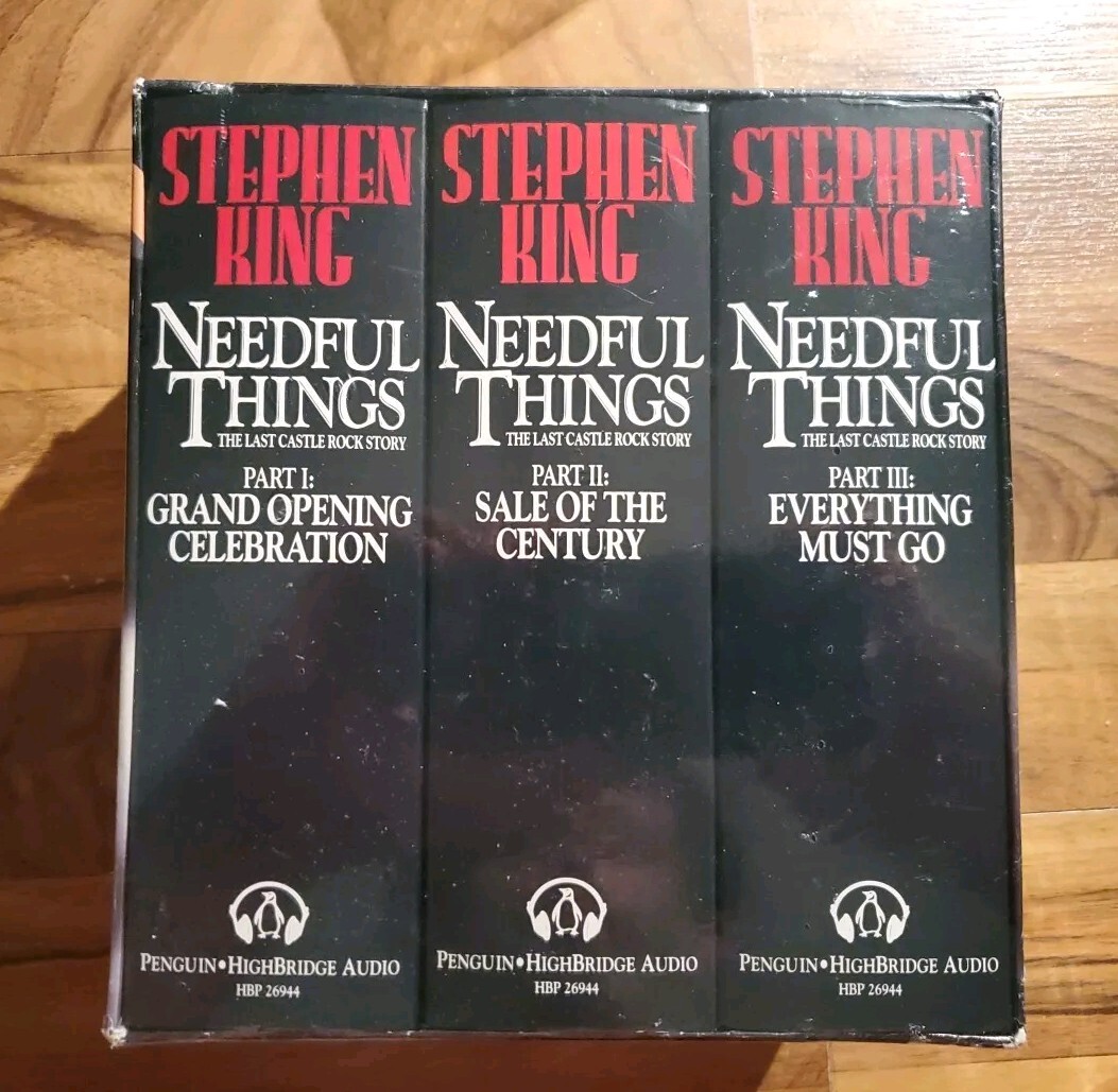 Stephen King Needful Things Audiobook Cassette 18 Tapes New Sealed But Tore
