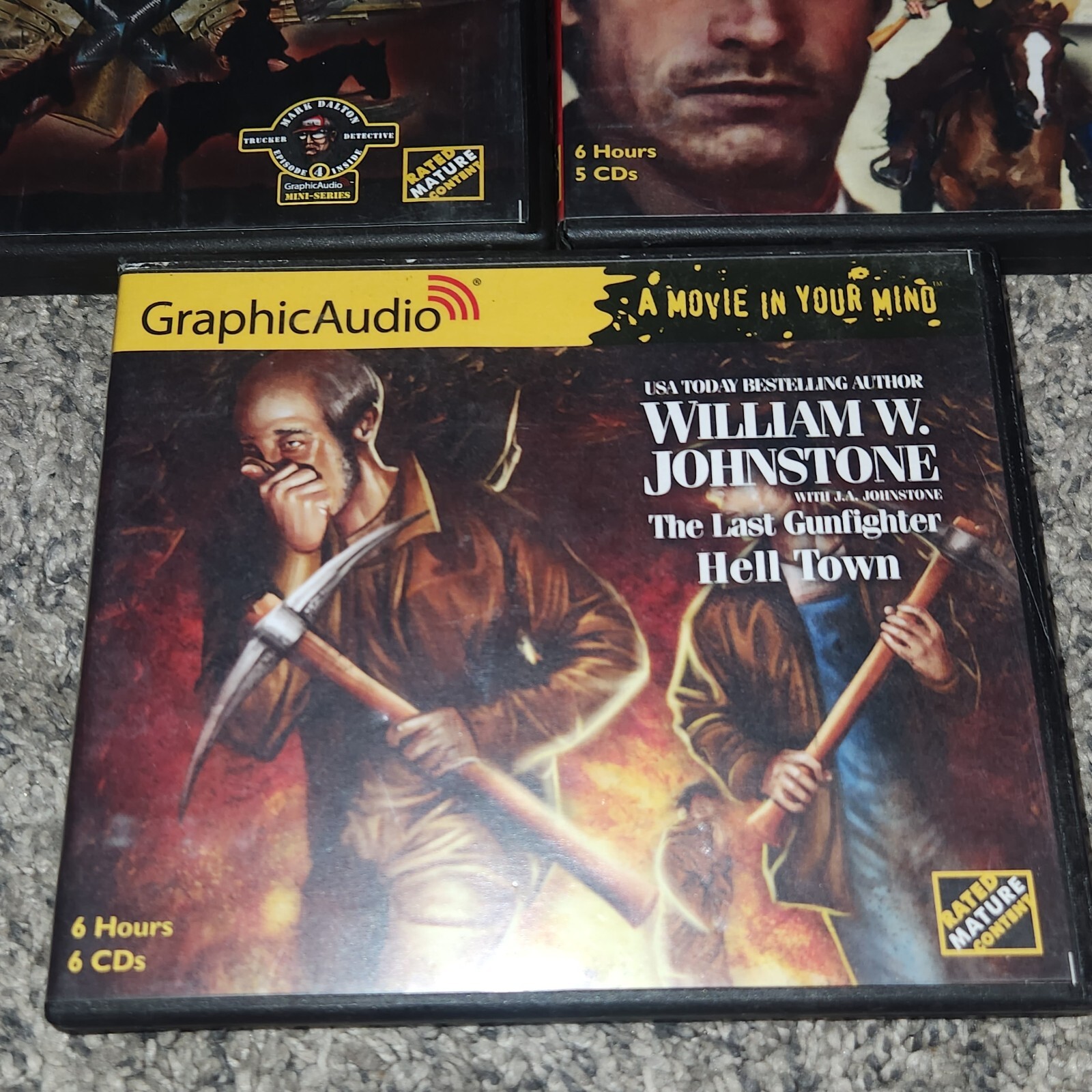 Lot Of 5 Graphic Audio CD Books Blood Bound Eagles Gunfighter Audiobooks