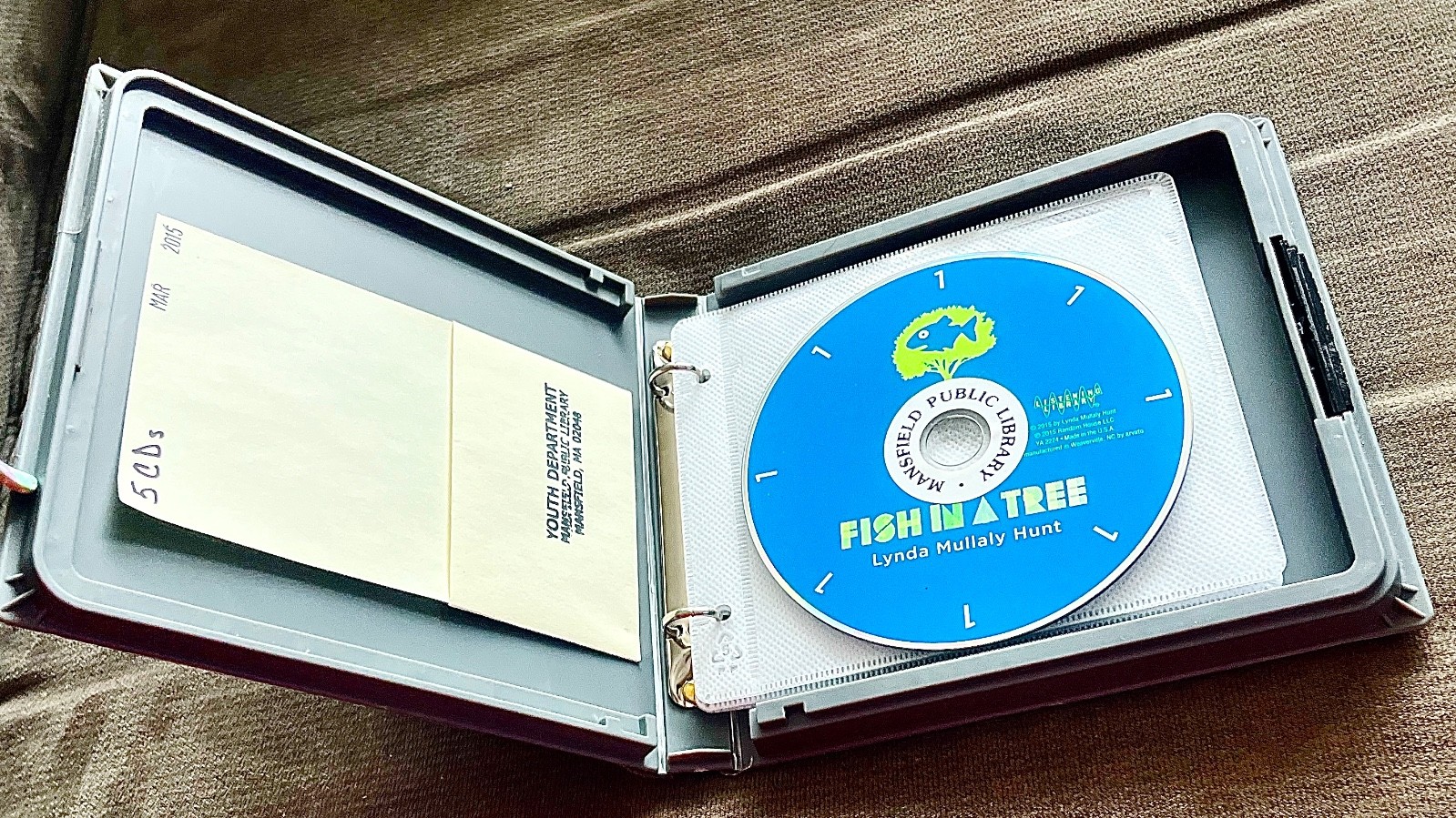 Fish in a Tree💿Audiobook 📘5 CD Set 6 Hr Lynda Mullaly Hunt,VG🆓EXLIB📬FreeShip