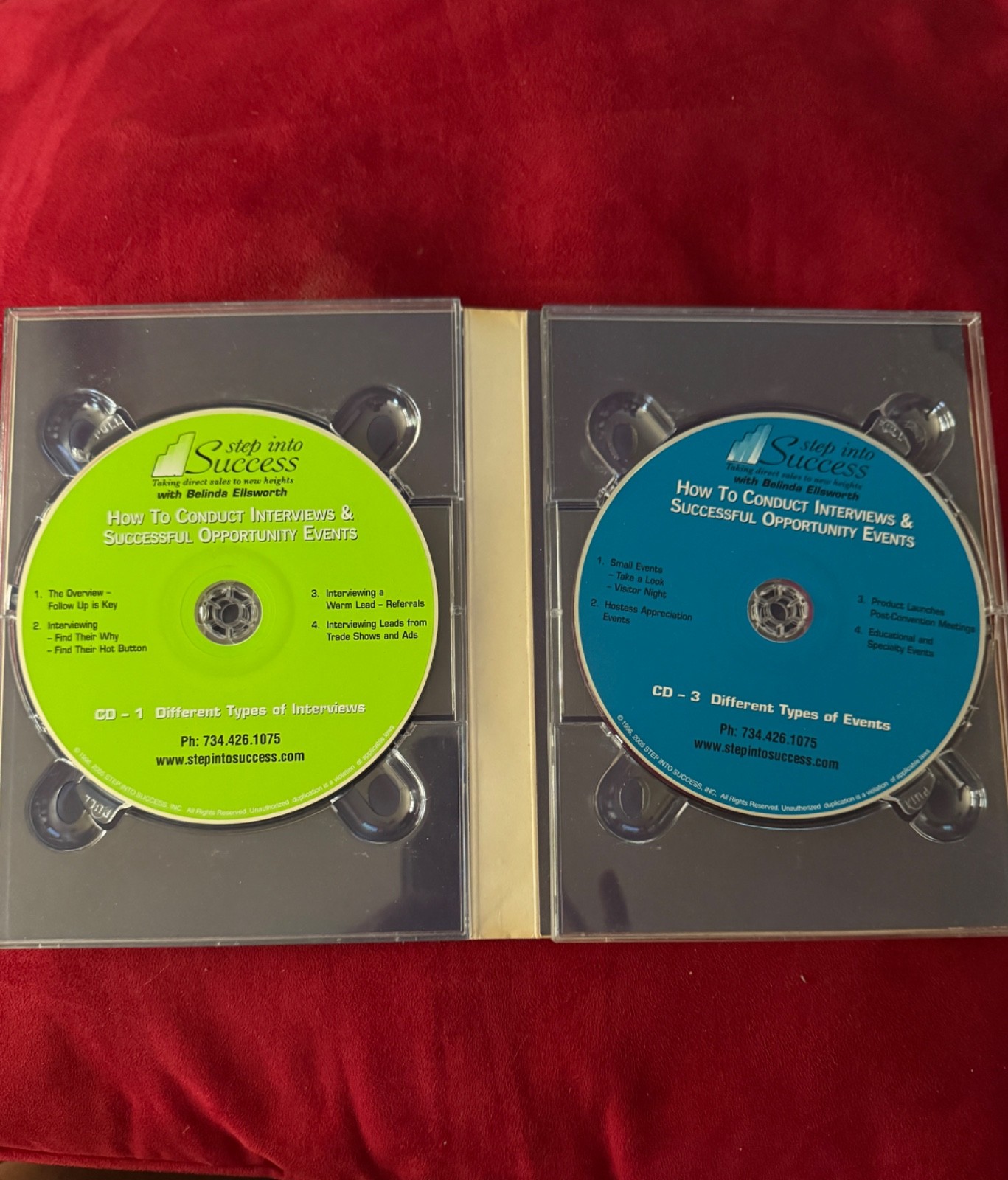 Direct Sales Business Support CDs and Book Lot of 8 items Self Help Entrepreneur