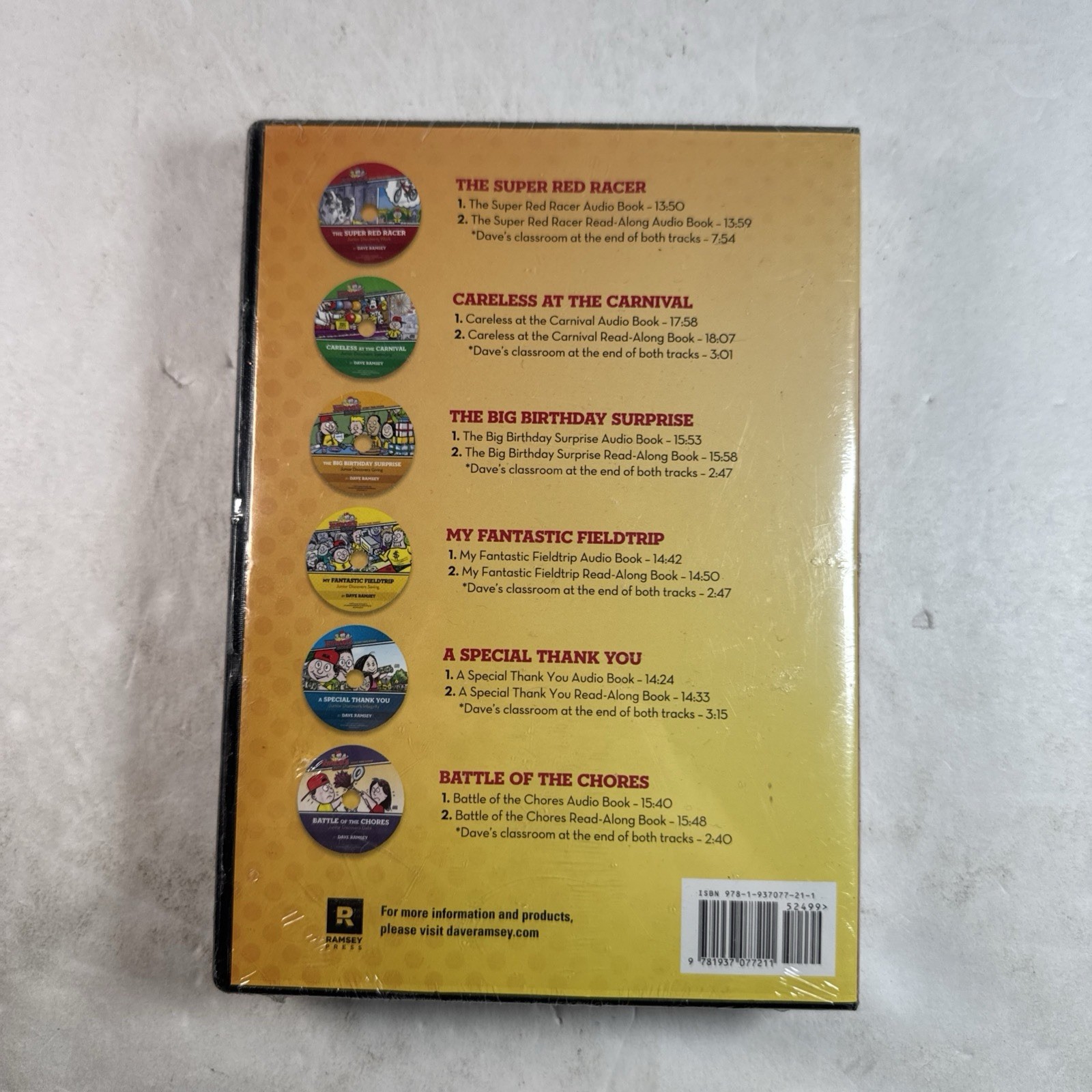 Dave Ramsey’s Junior’s Adventures 6-CD Audio Set Life Lessons NEW-Sealed