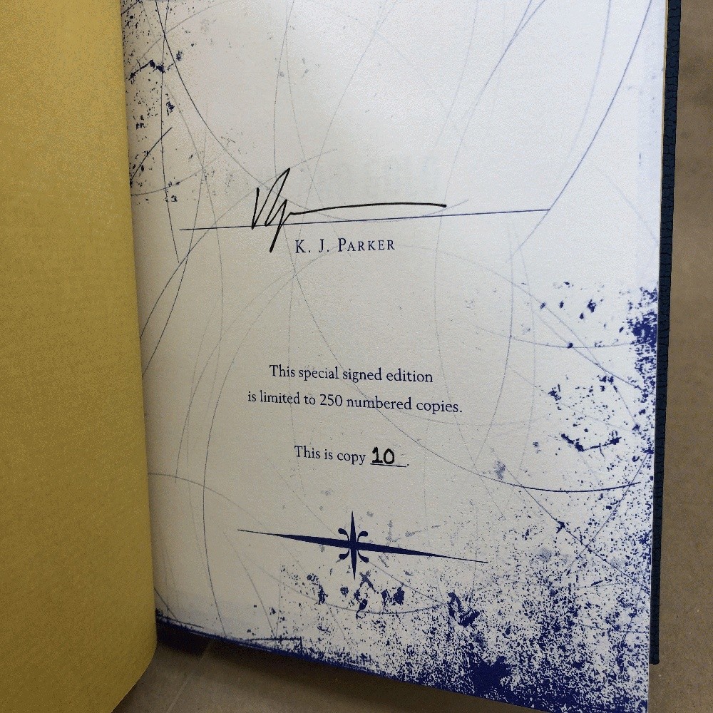 Blue and Gold by K. J. Parker (Signed Limited, First Edition, Subterranean)