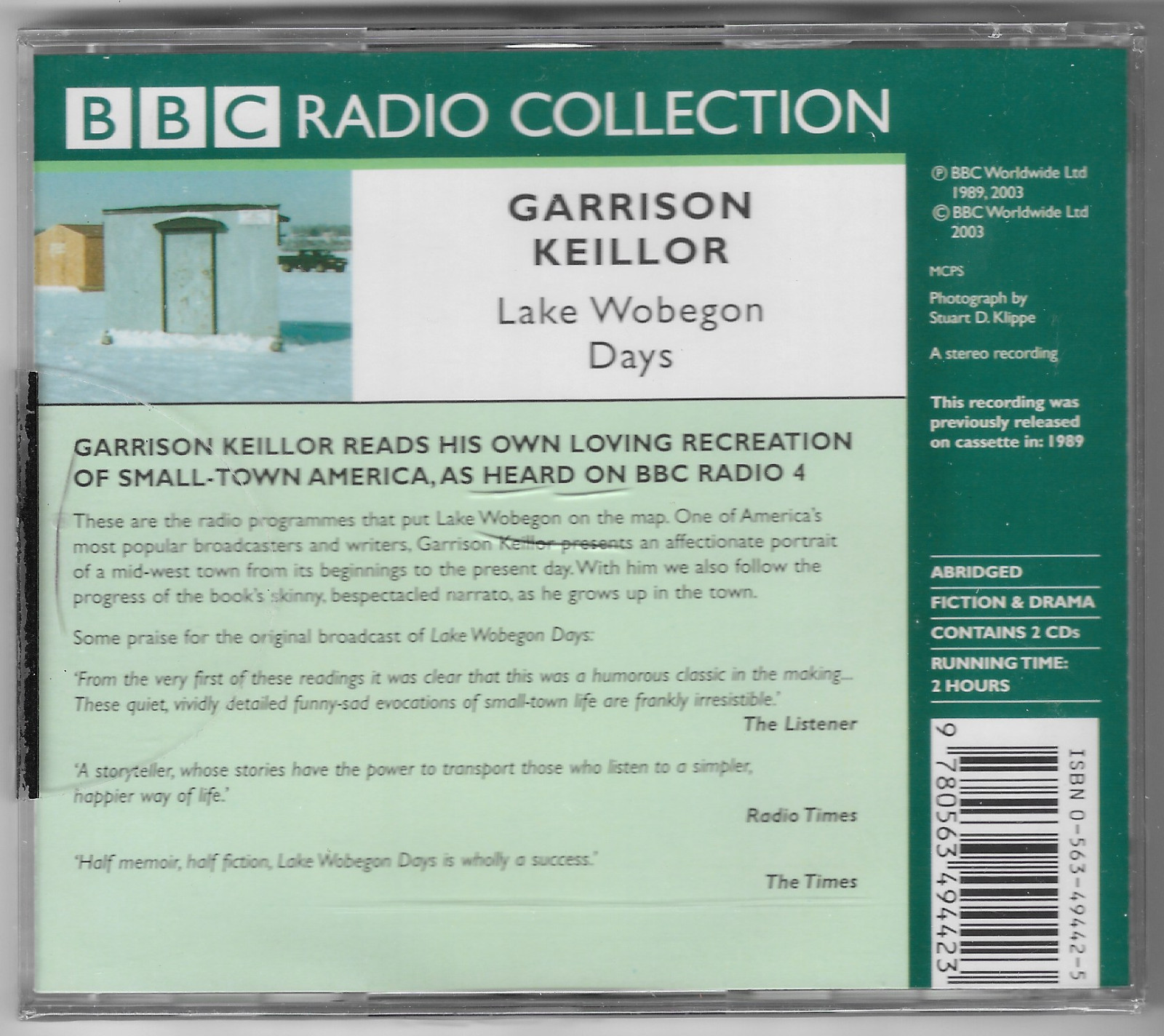 BBC Radio GARRISON KEILLOR LAKE WOBEGON DAYS 2CD Audiobook NEW & SEALED