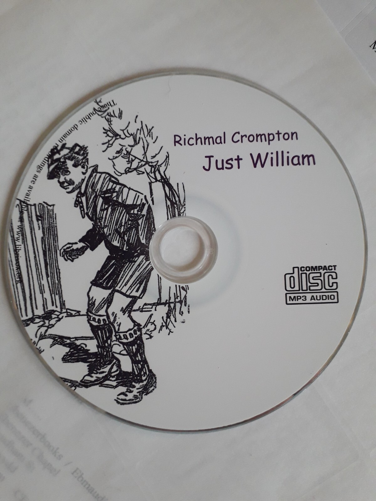 Richmal Crompton / JUST WILLIAM Unabridged Audiobook on MP3 CD 5+Hrs