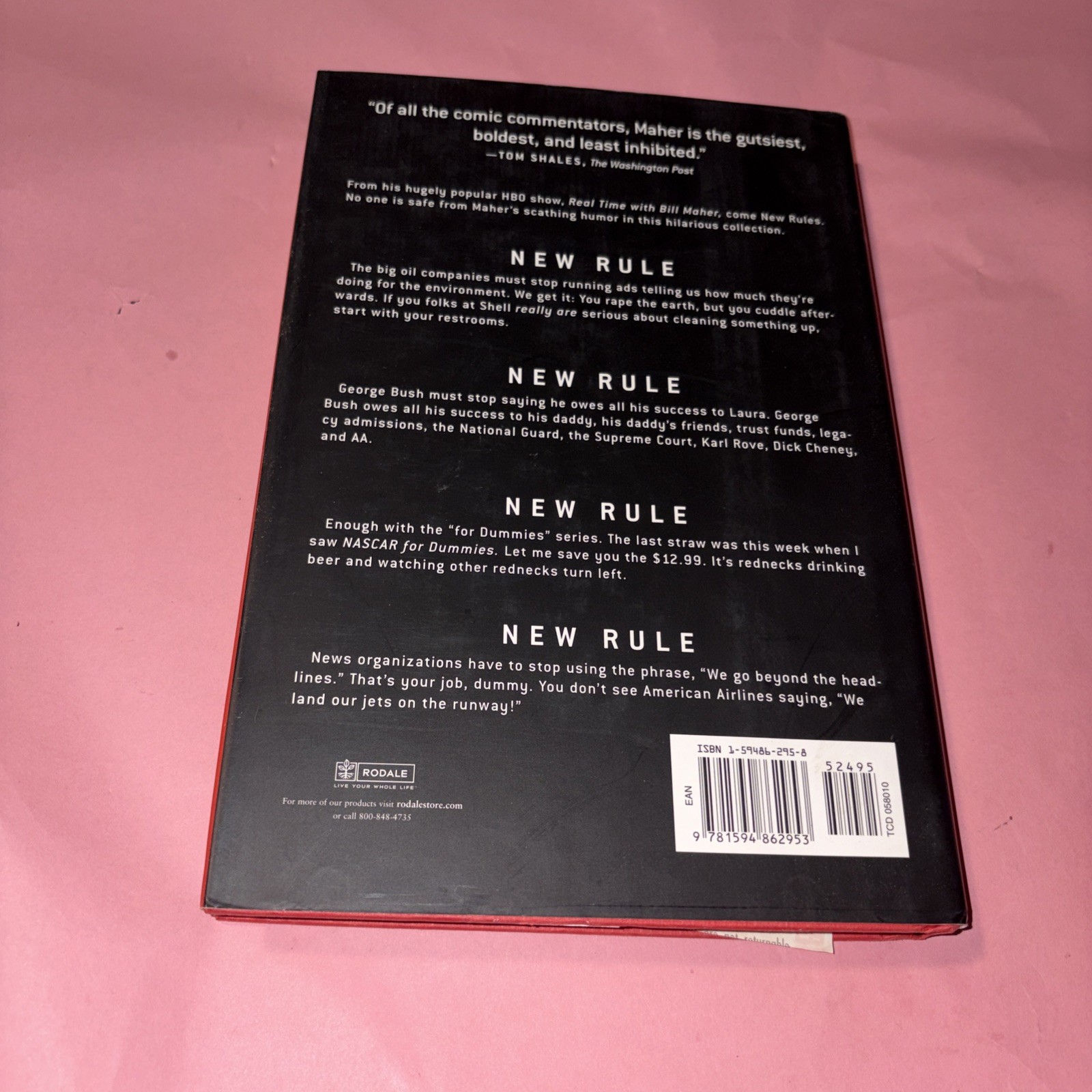 New Rules Polite Musings from a Timid Observer by Bill Maher HC