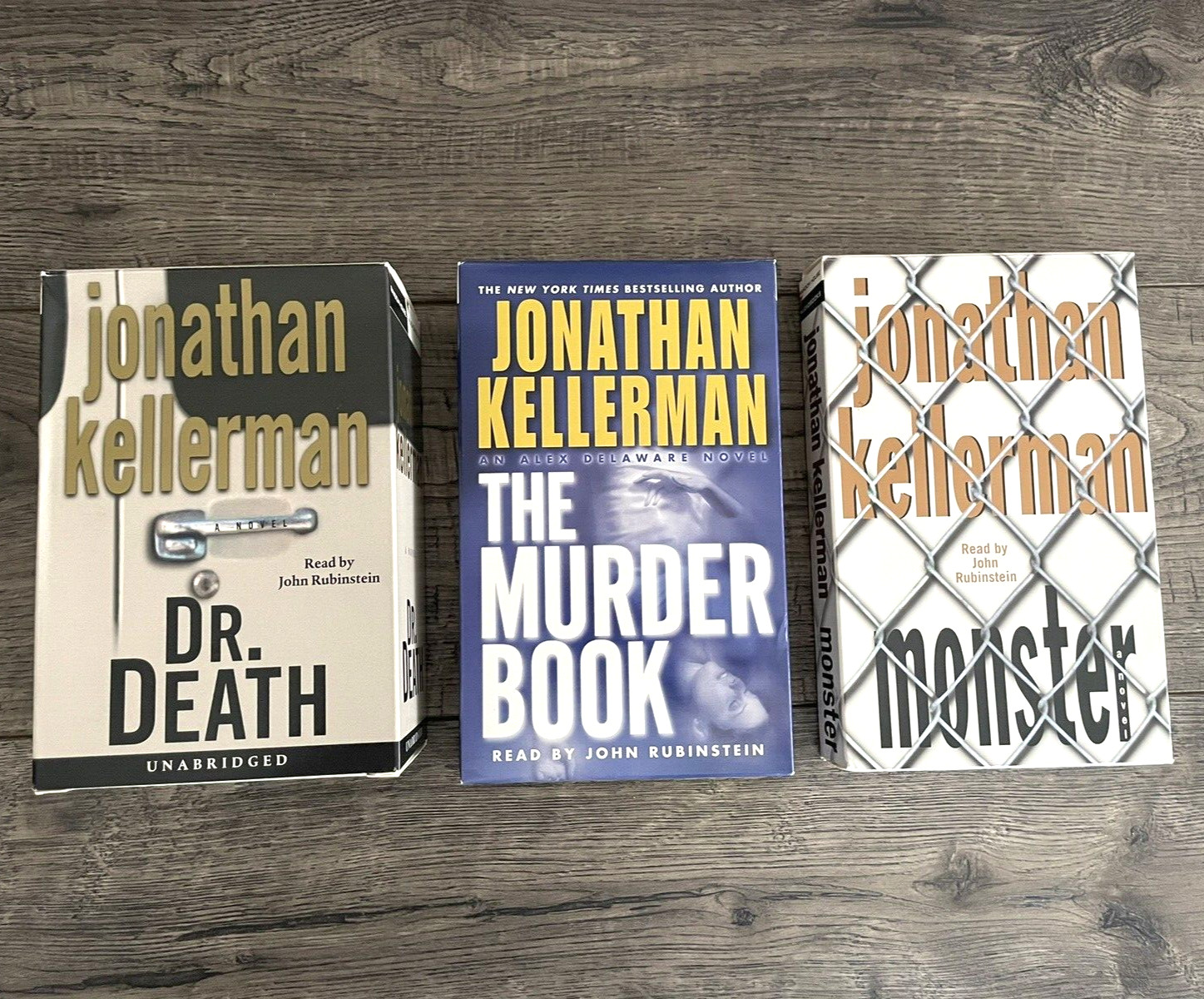Mixed Lot of 3 Audio Book CASSETTE Jonathan Kellerman Dr Death Monster Murder