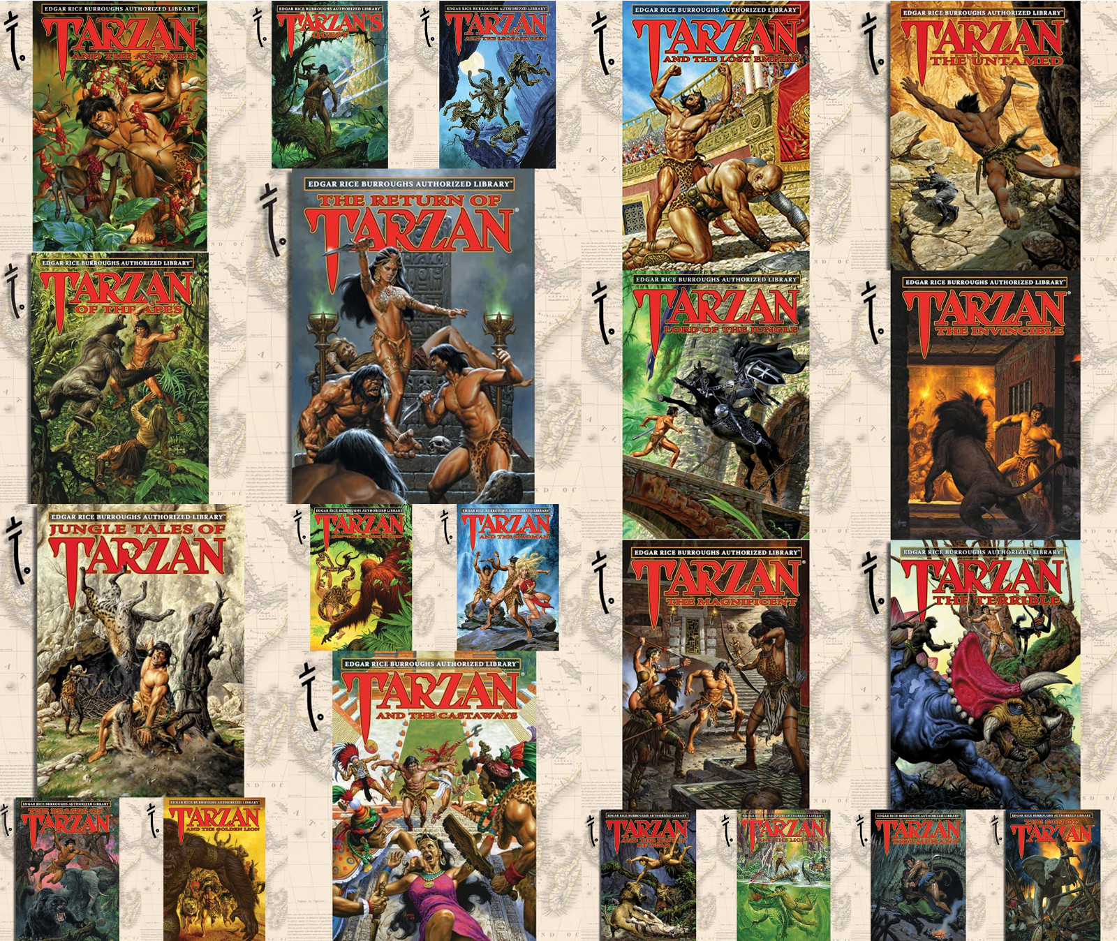 Edgar Rice Burroughs’ Tarzan Audiobook Collection (24 Audiobooks on USB or DVD)