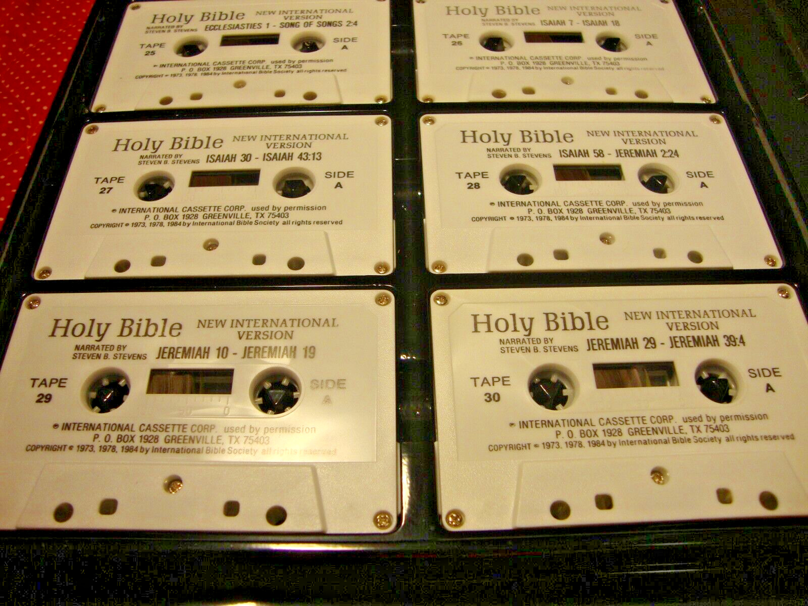 Old Testament~12 Cassettes Vol. 3 (Ecclesiasties -Malachi) Steven B. Stevens R9