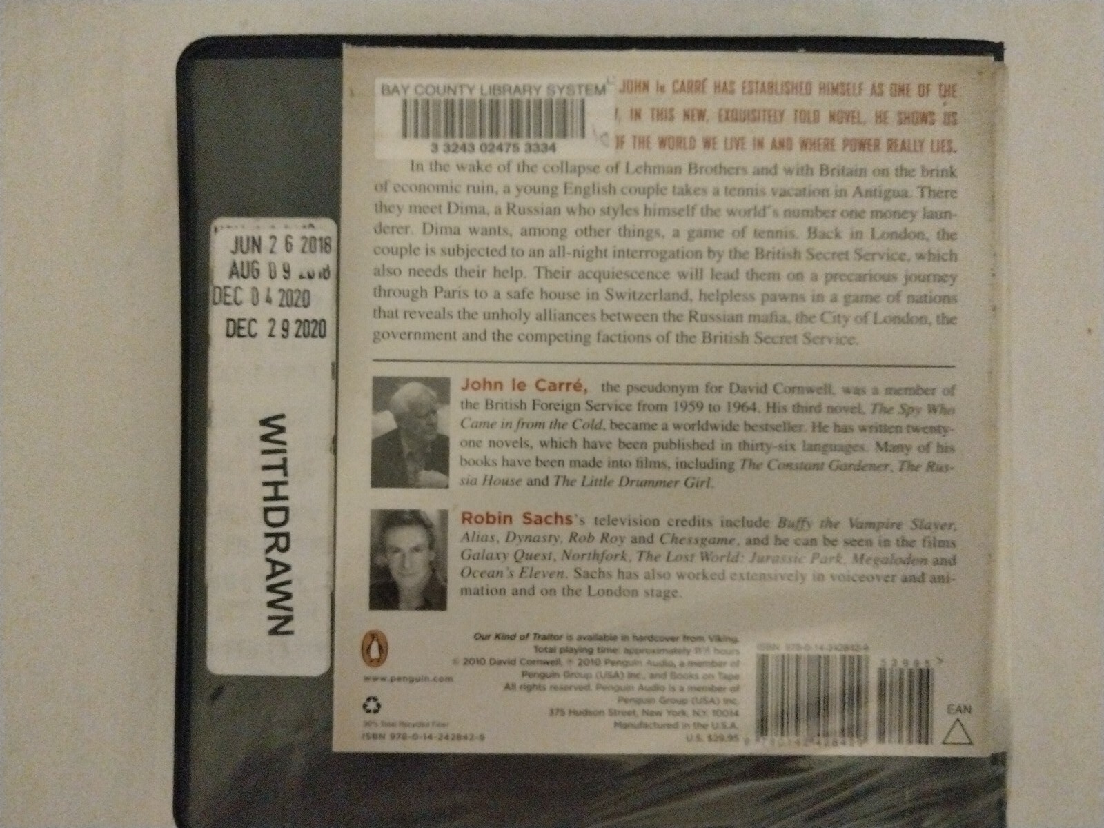 Our Kind of Traitor & A Delicate Truth by John Le Carré Audiobook Lot Of 2 CD